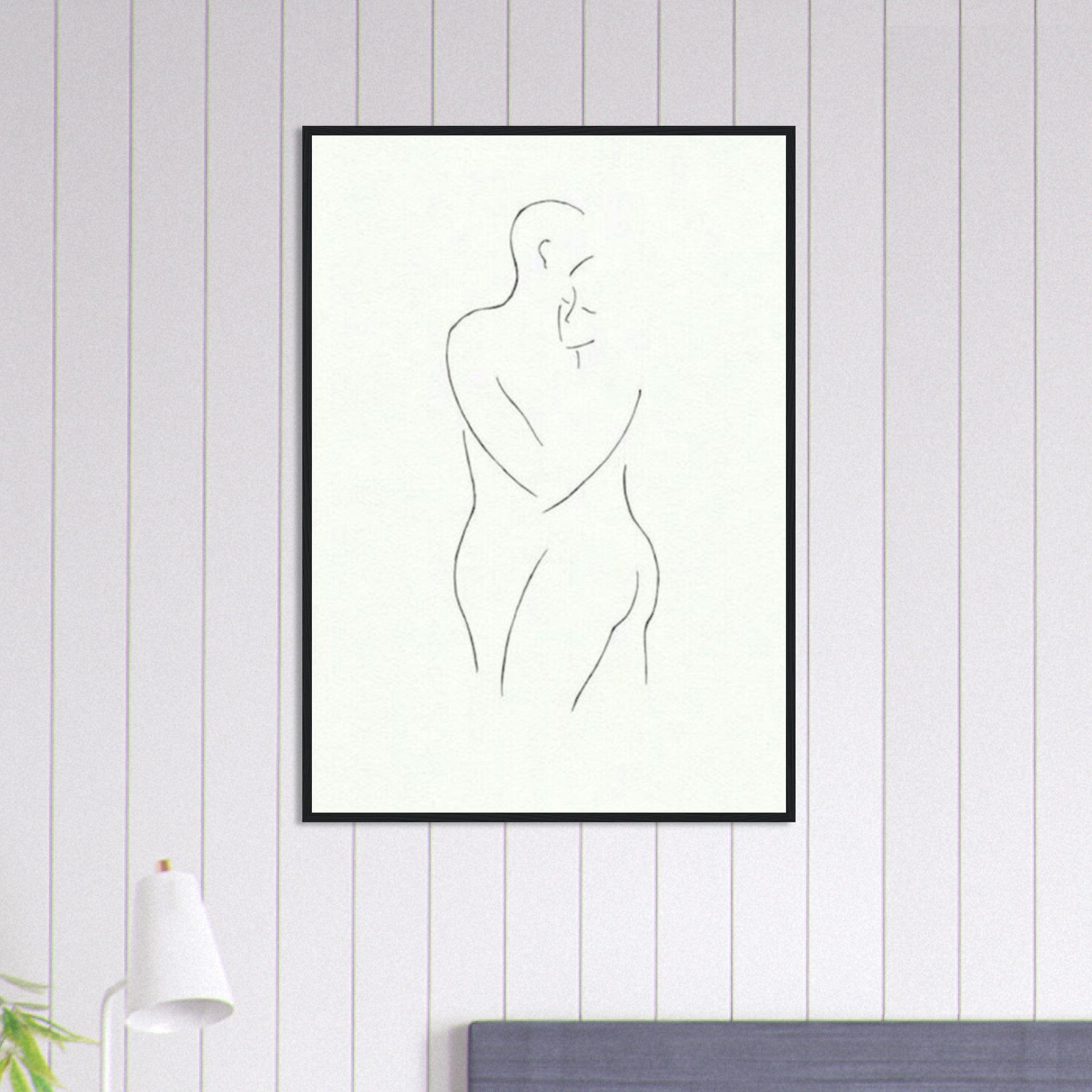 Canvanation Print Material 70x100 cm / 28x40″ Tableau Couple Complicité en toile