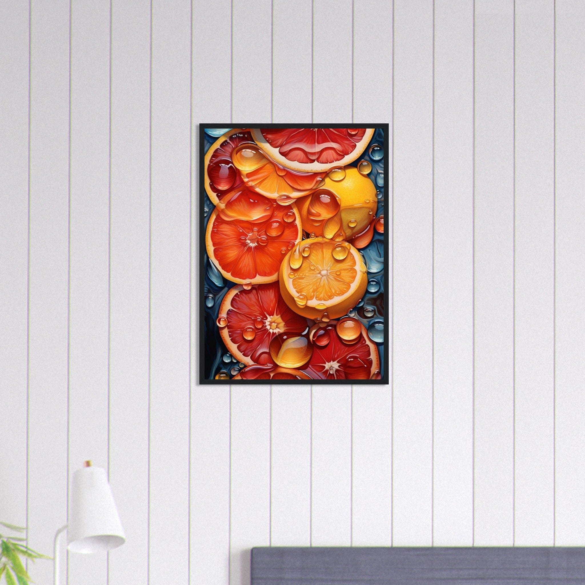 Canvanation Print Material 50x70 cm / 20x28″ Tableau Cuisine Orange Sangine