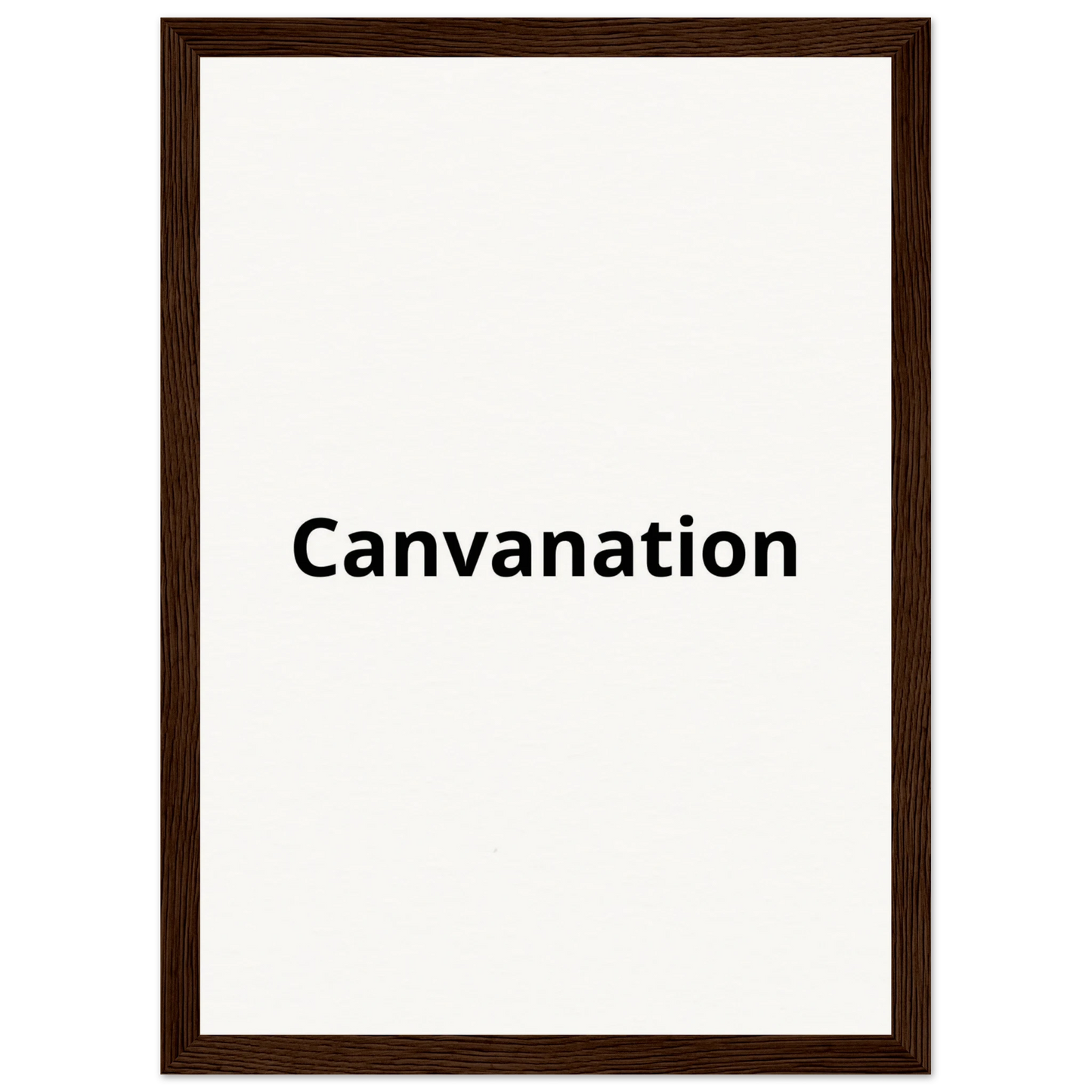 Canvanation Print Material 21x29.7 cm / 8x12" / Cadre en bois foncé Tableau Personnalisé