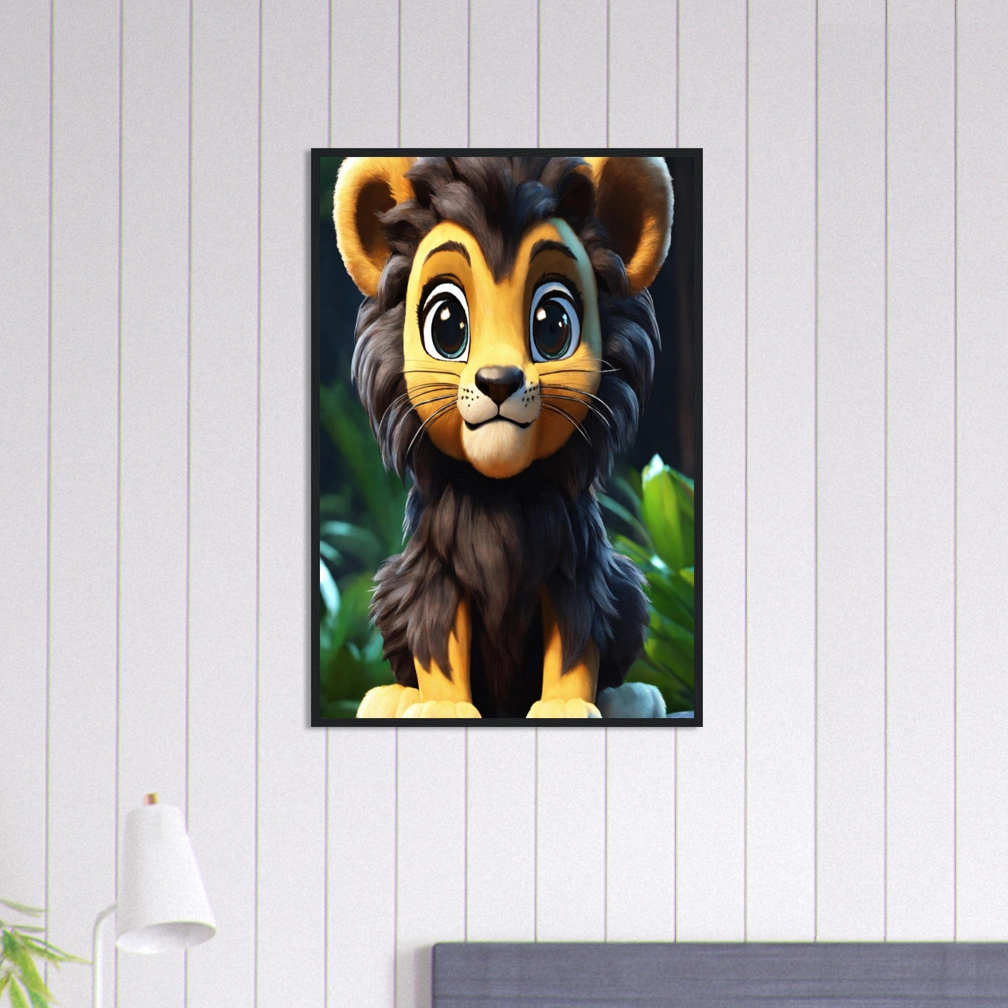 Canvanation Print Material 60x90 cm / 24x36″ Tableau Lionceau L'innocence Sauvage