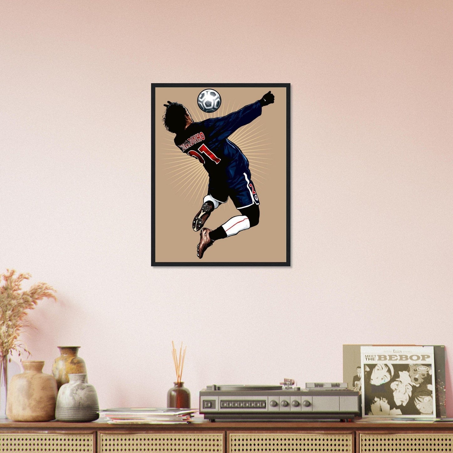 Tableau Football Ronaldhino - Canvanation