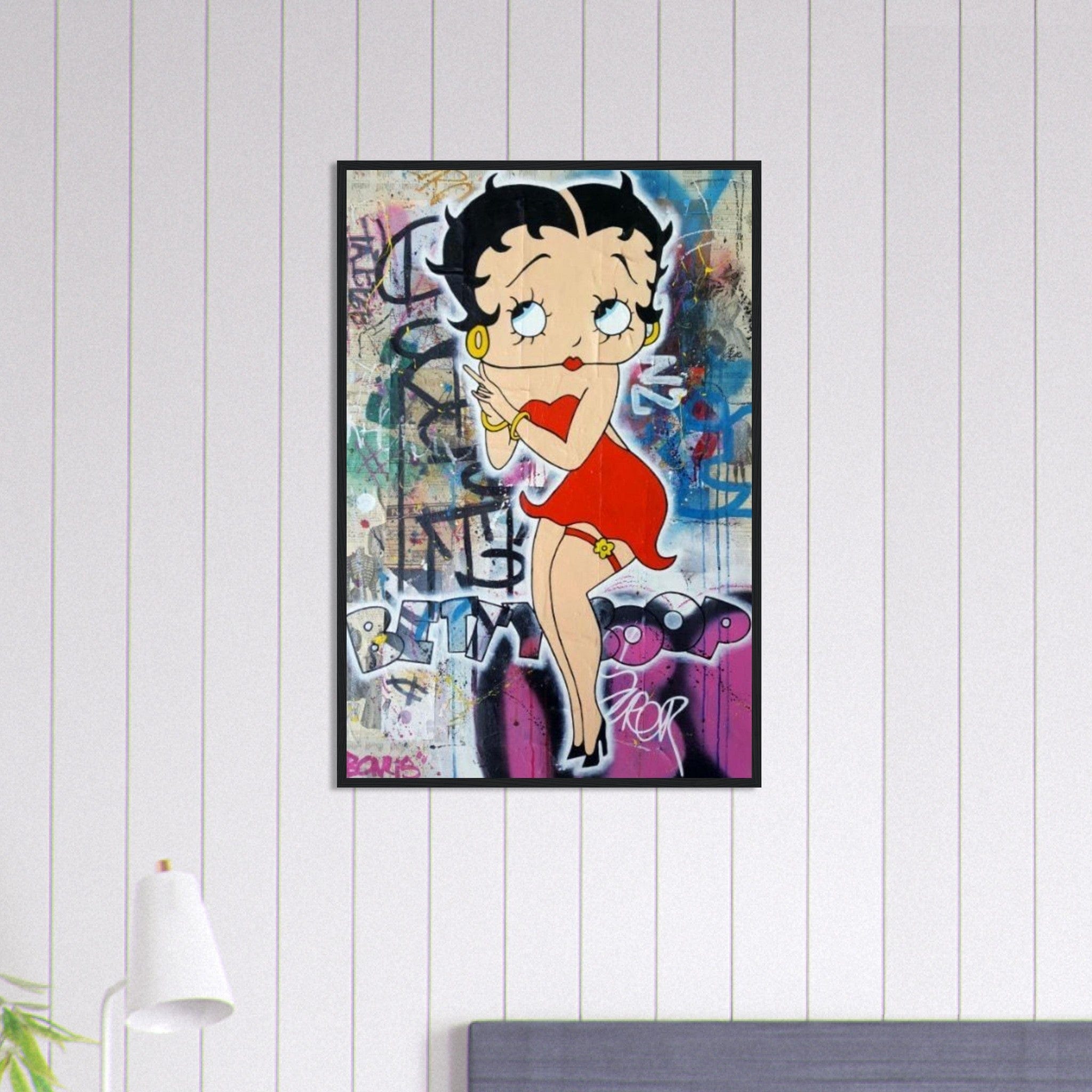 Canvanation Print Material 60x90 cm / 24x36″ Tableau Betty Boop Graffiti