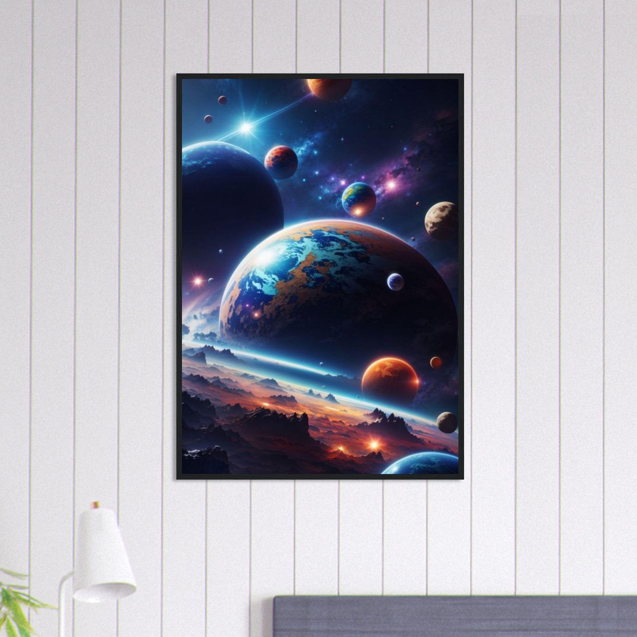 Canvanation Print Material 70x100 cm / 28x40″ Tableau Planete Univers Éthéré