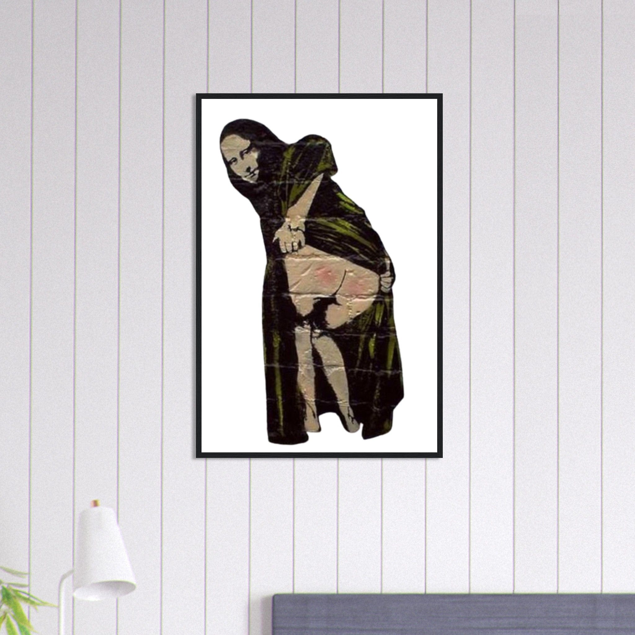 Canvanation Print Material 60x90 cm / 24x36″ Tableau Banksy Femme Joconde