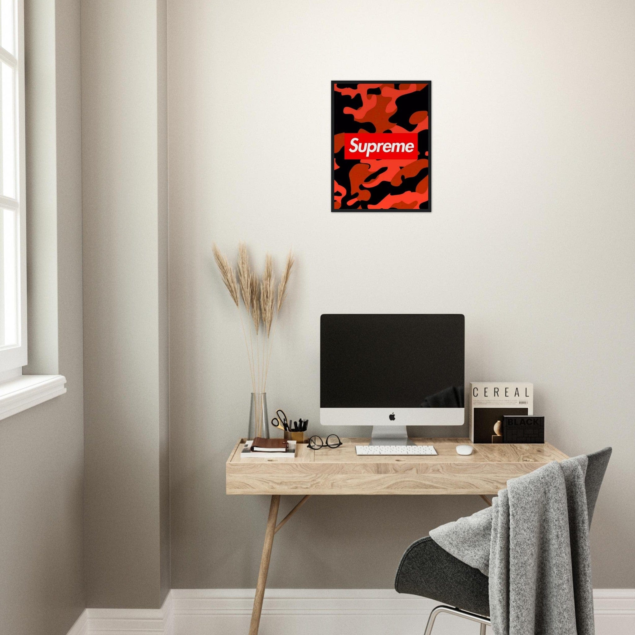 Canvanation Print Material Tableau Marque De Luxe Supreme Rouge