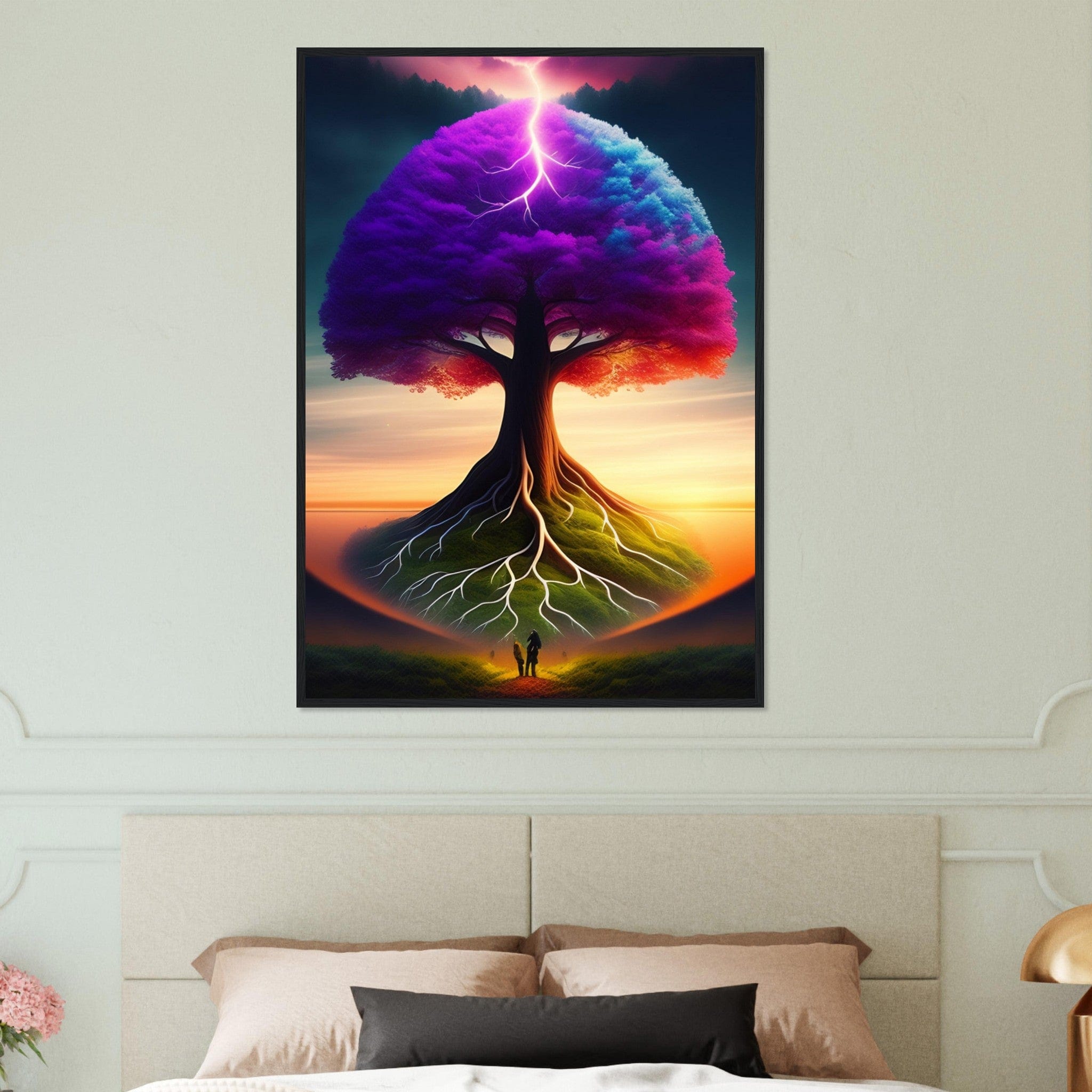 Canvanation Print Material 70x100 cm / 28x40″ Tableau Arbre De Vie Violet