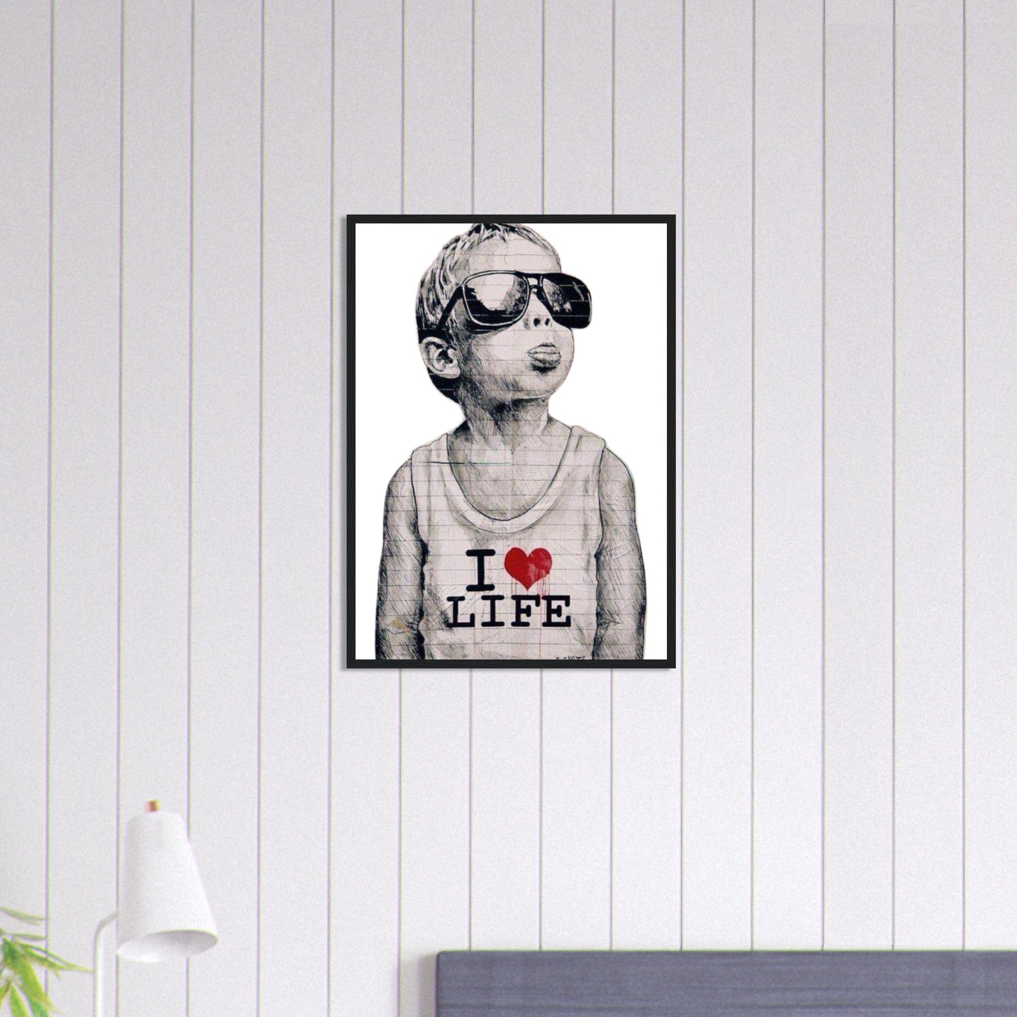 Canvanation Print Material 50x70 cm / 20x28″ Tableau Banksy I Love Life