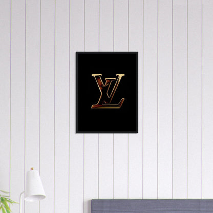 Tableau Marque De Luxe Louis Vuitton Or Effet Canvanation