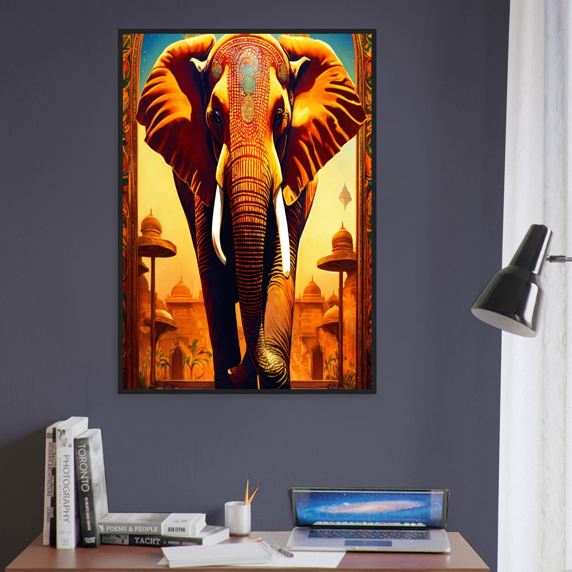 Tableau Elephant Majesté des Savanes