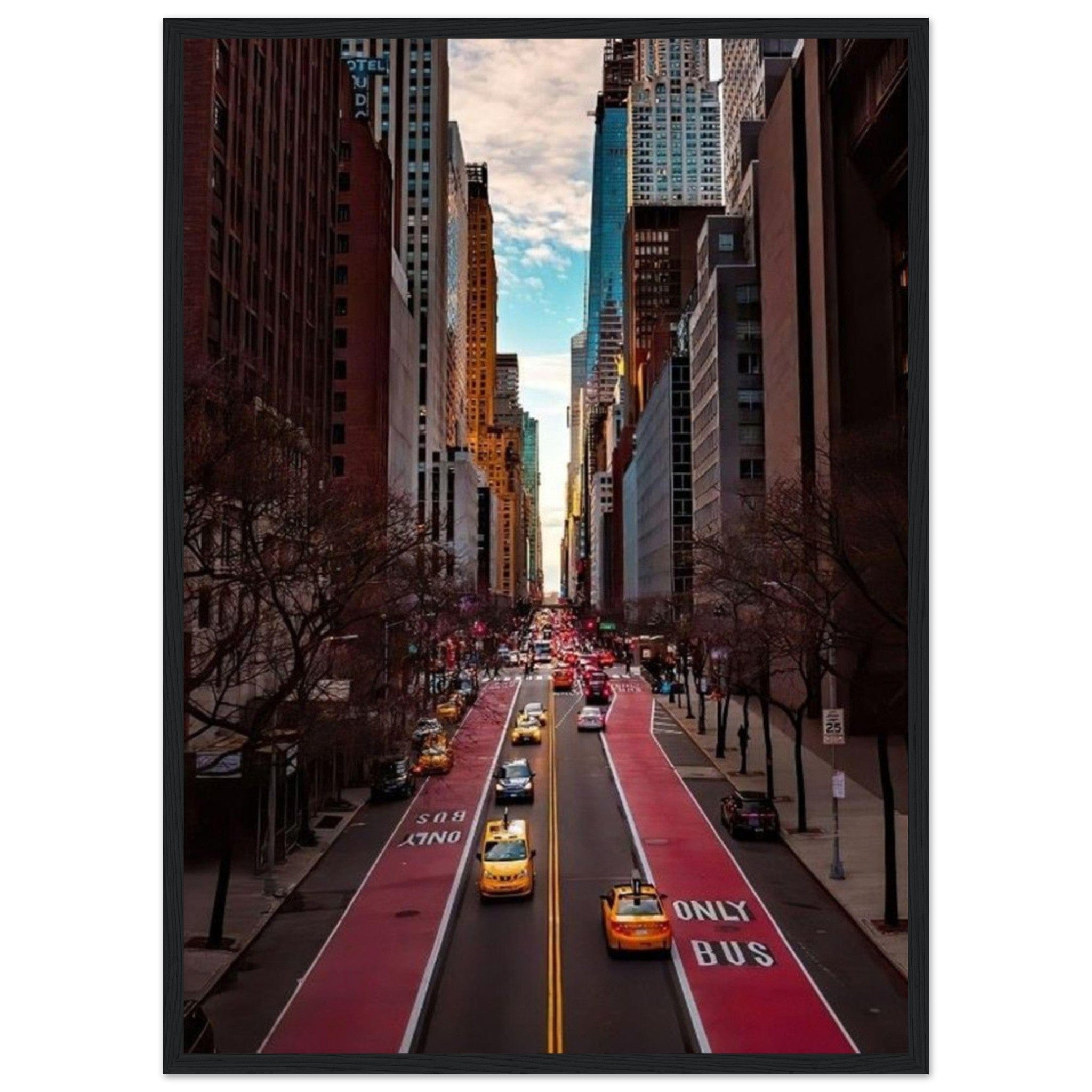 Gelato Print Material 50x70 cm / 20x28″ Tableau Ville New York Taxis