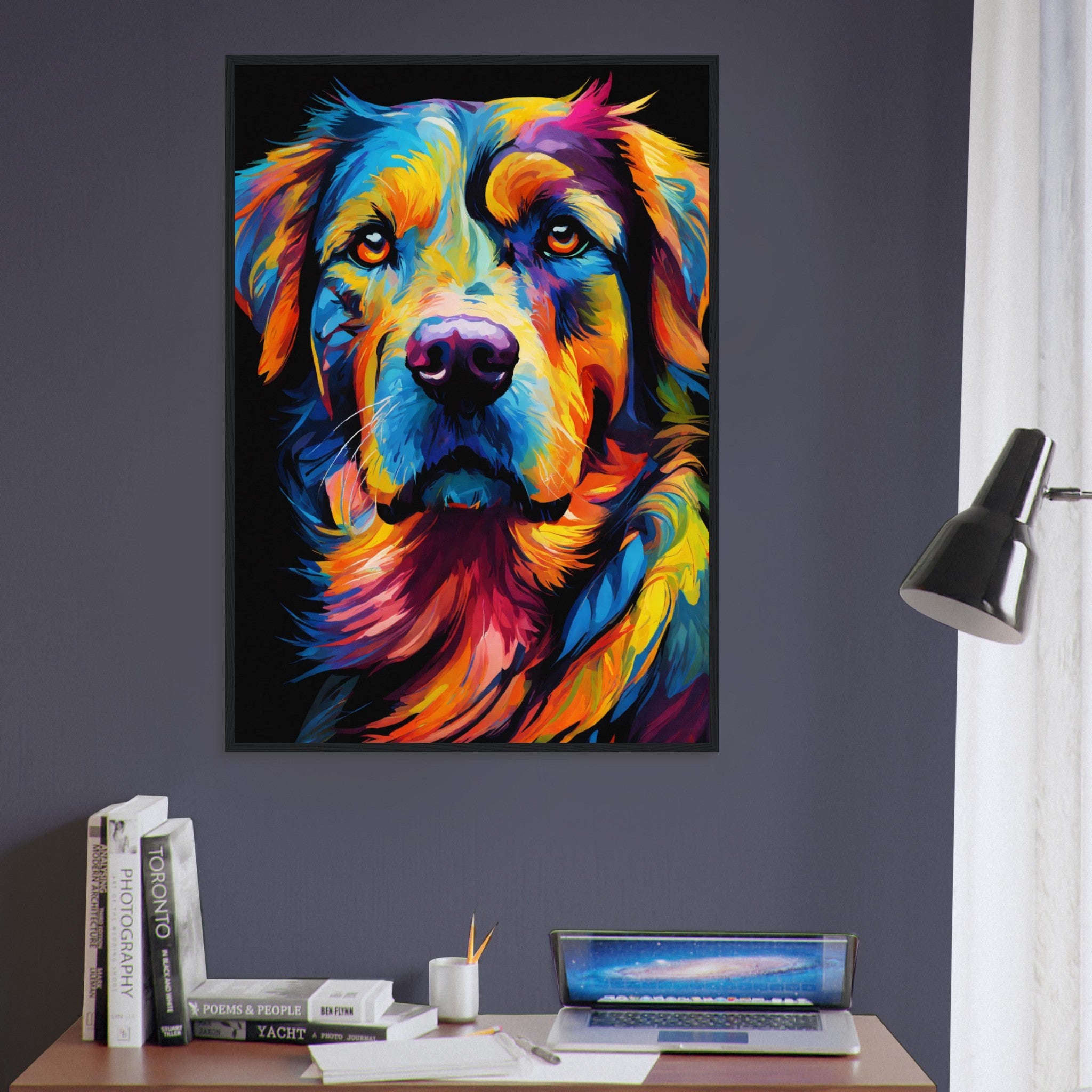 Canvanation Print Material Tableau Chien Joie Canine