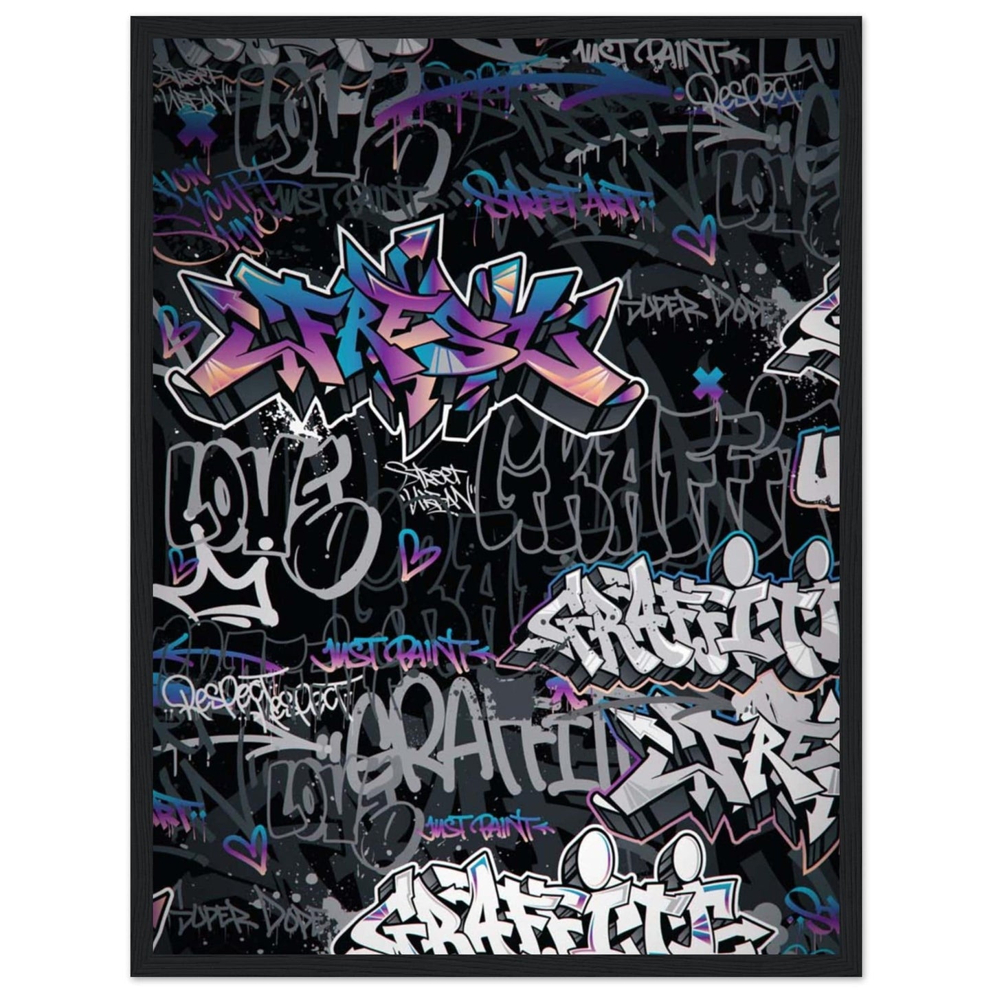 Tableau Peinture Graffiti - Canvanation