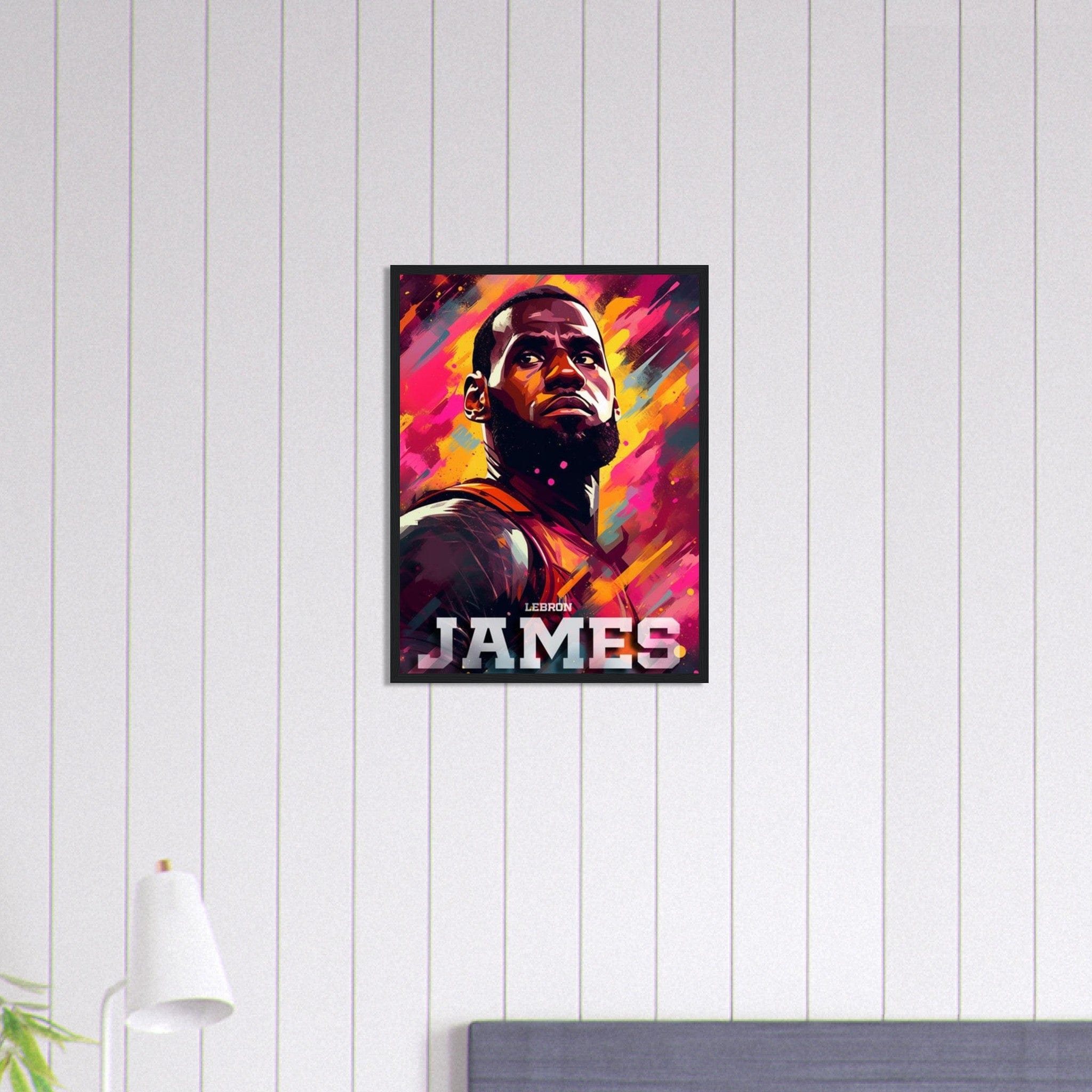 Canvanation Print Material 45x60 cm / 18x24″ Tableau Basket Lebron James Dessin