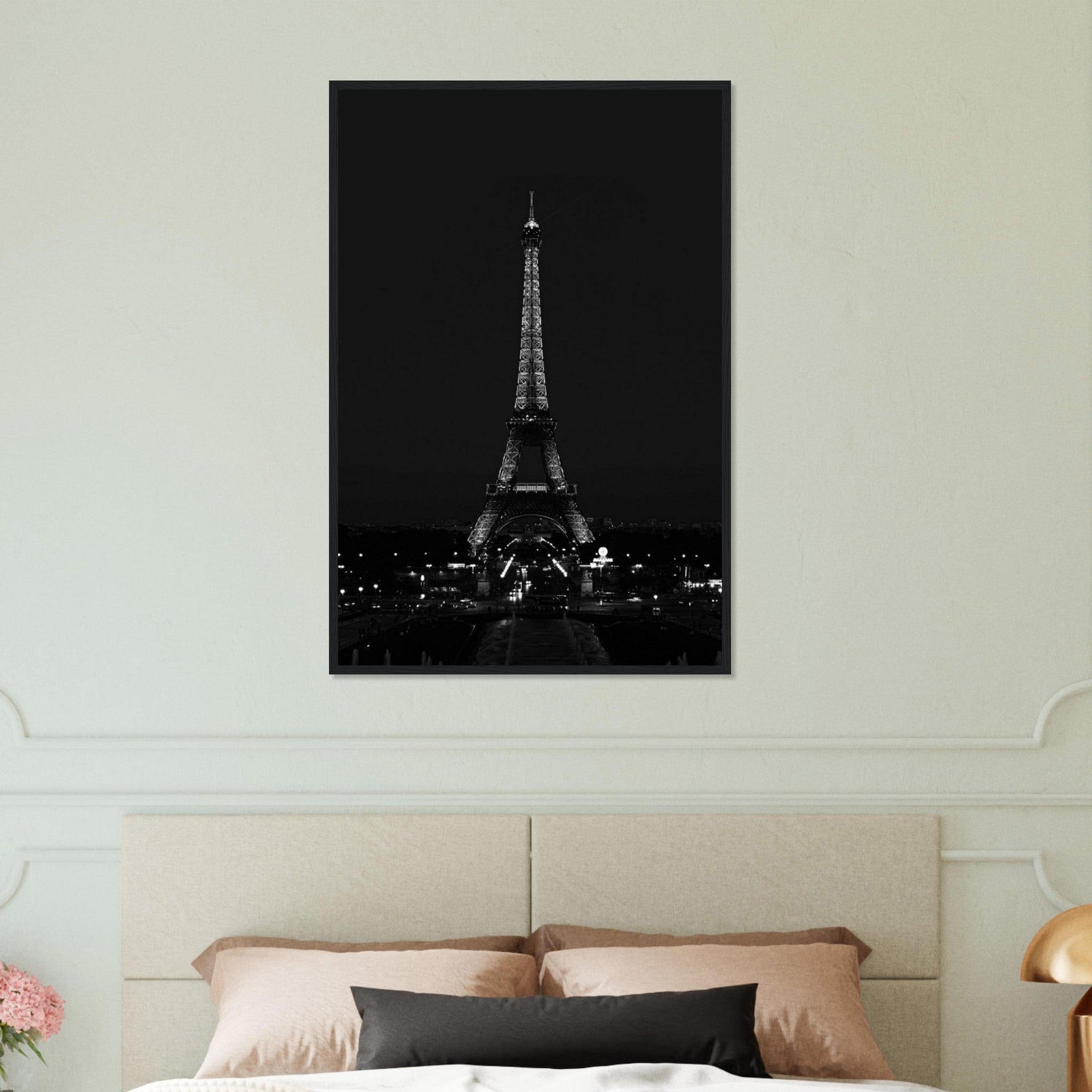 Canvanation Print Material 60x90 cm / 24x36″ Tableau Paris Noir Et Blanc