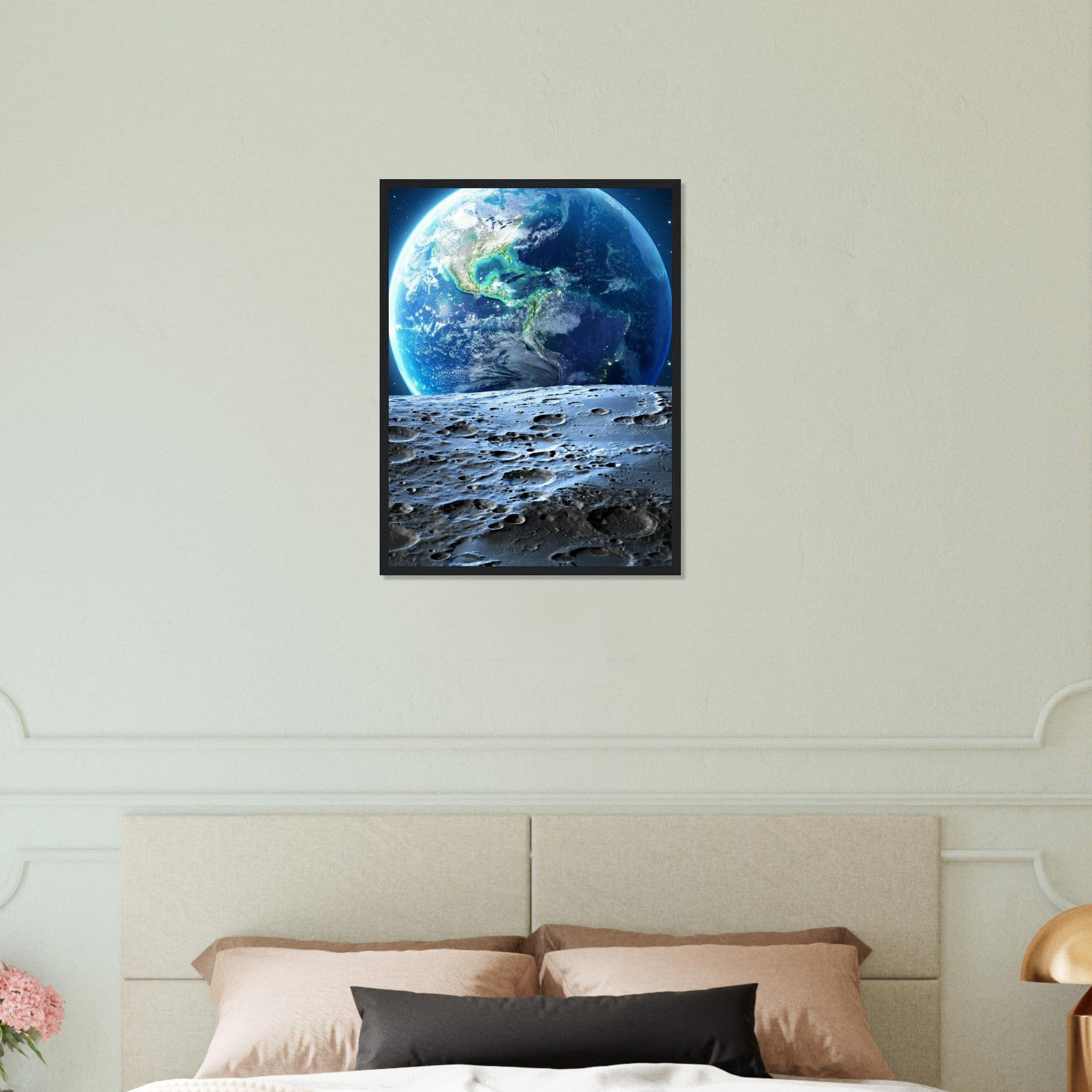 Tableau Lune Et Terre - Canvanation