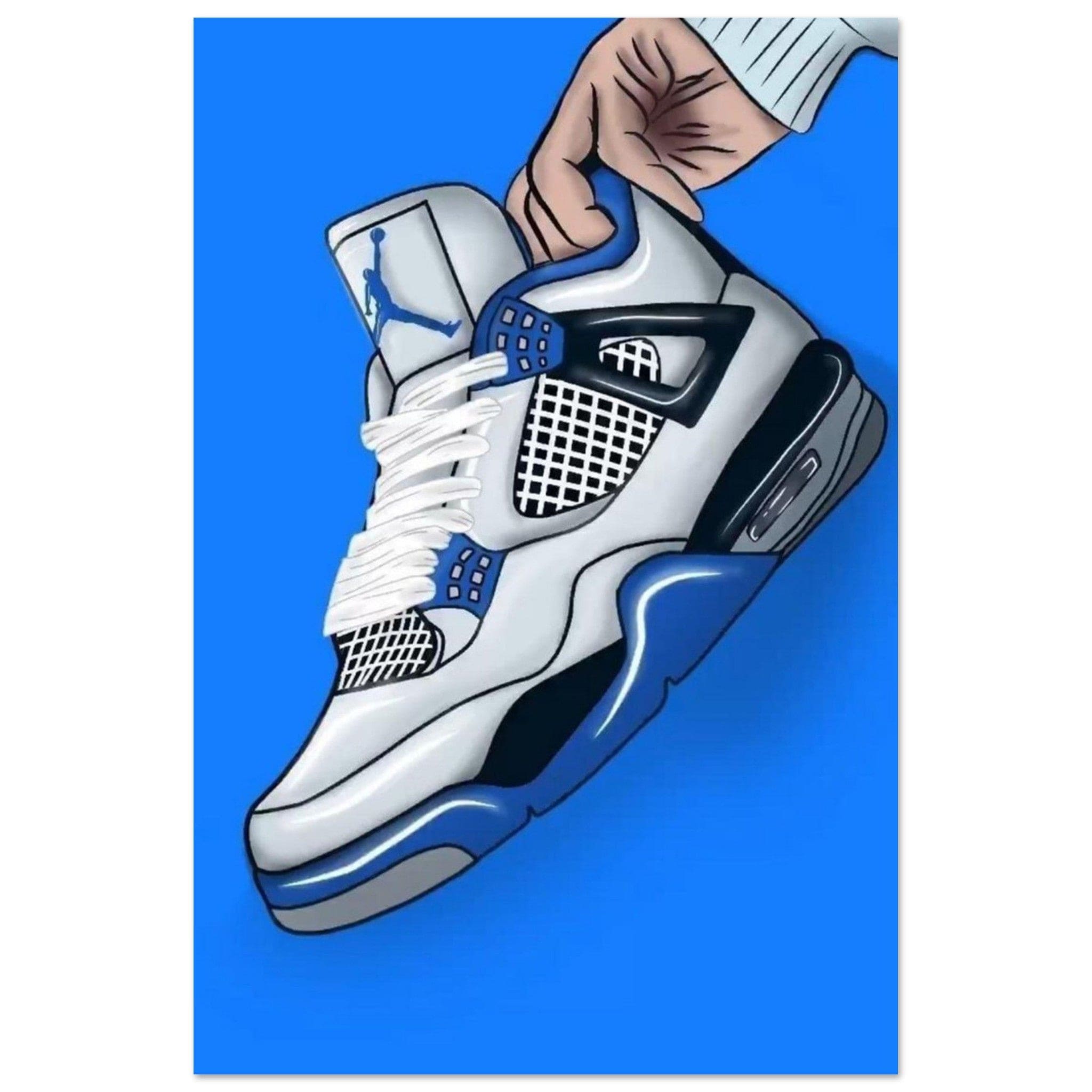 Gelato Print Material 60x90 cm / 24x36″ Poster Sneaker Jordan Bleu