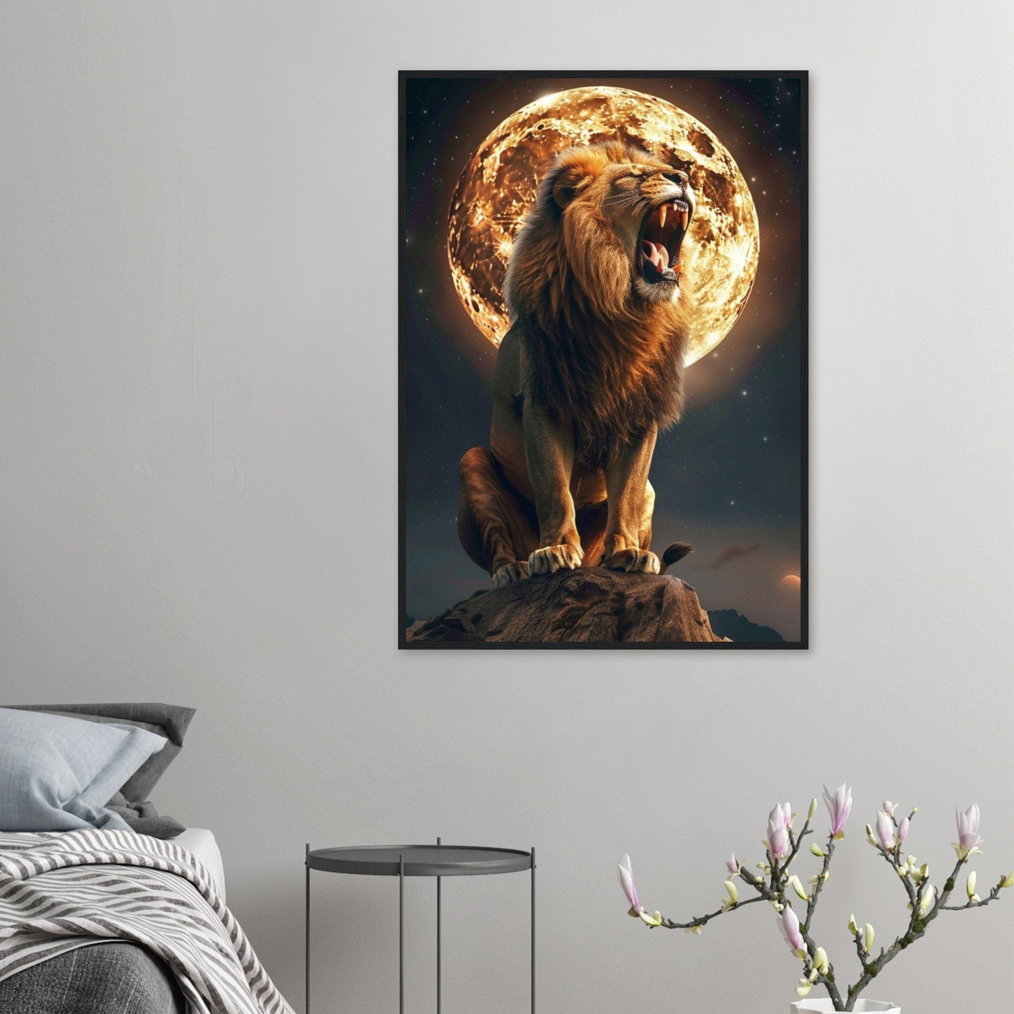 Canvanation Print Material Tableau Street Art Lion Lune