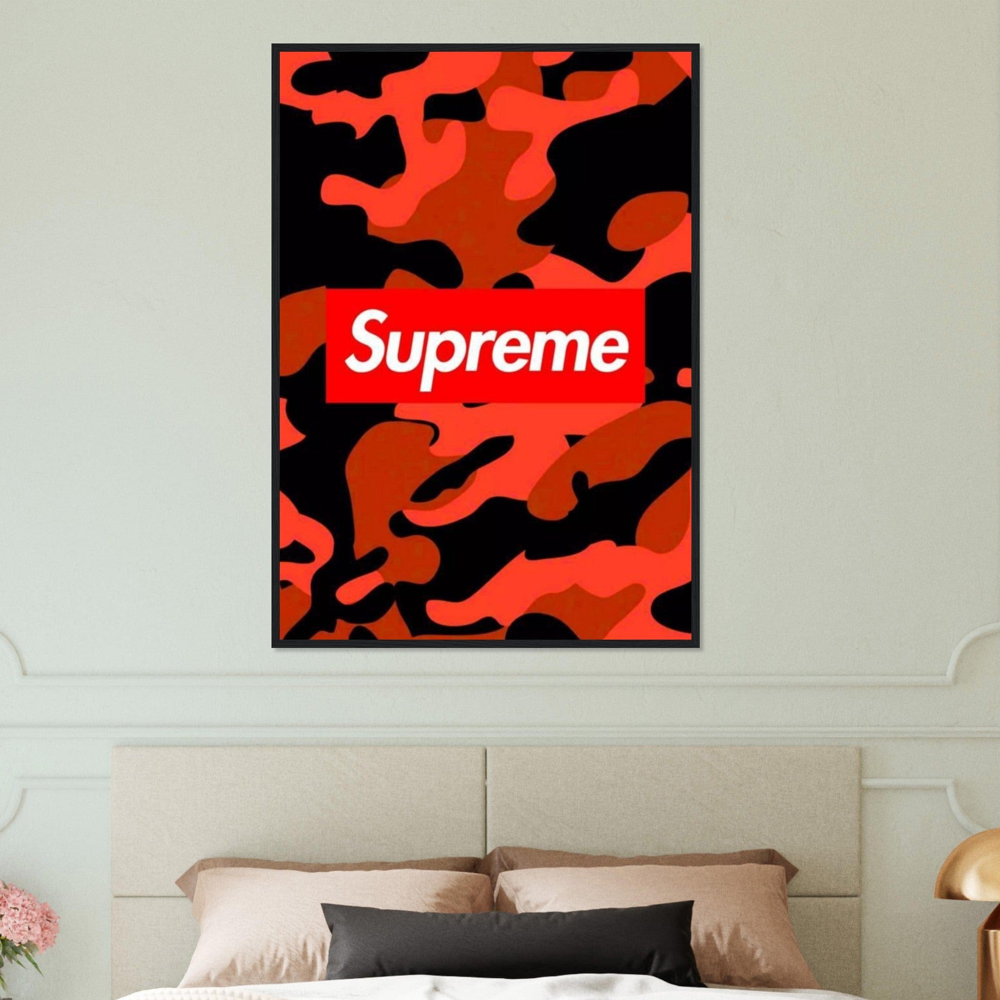 Canvanation Print Material 70x100 cm / 28x40″ Tableau Marque De Luxe Supreme Rouge