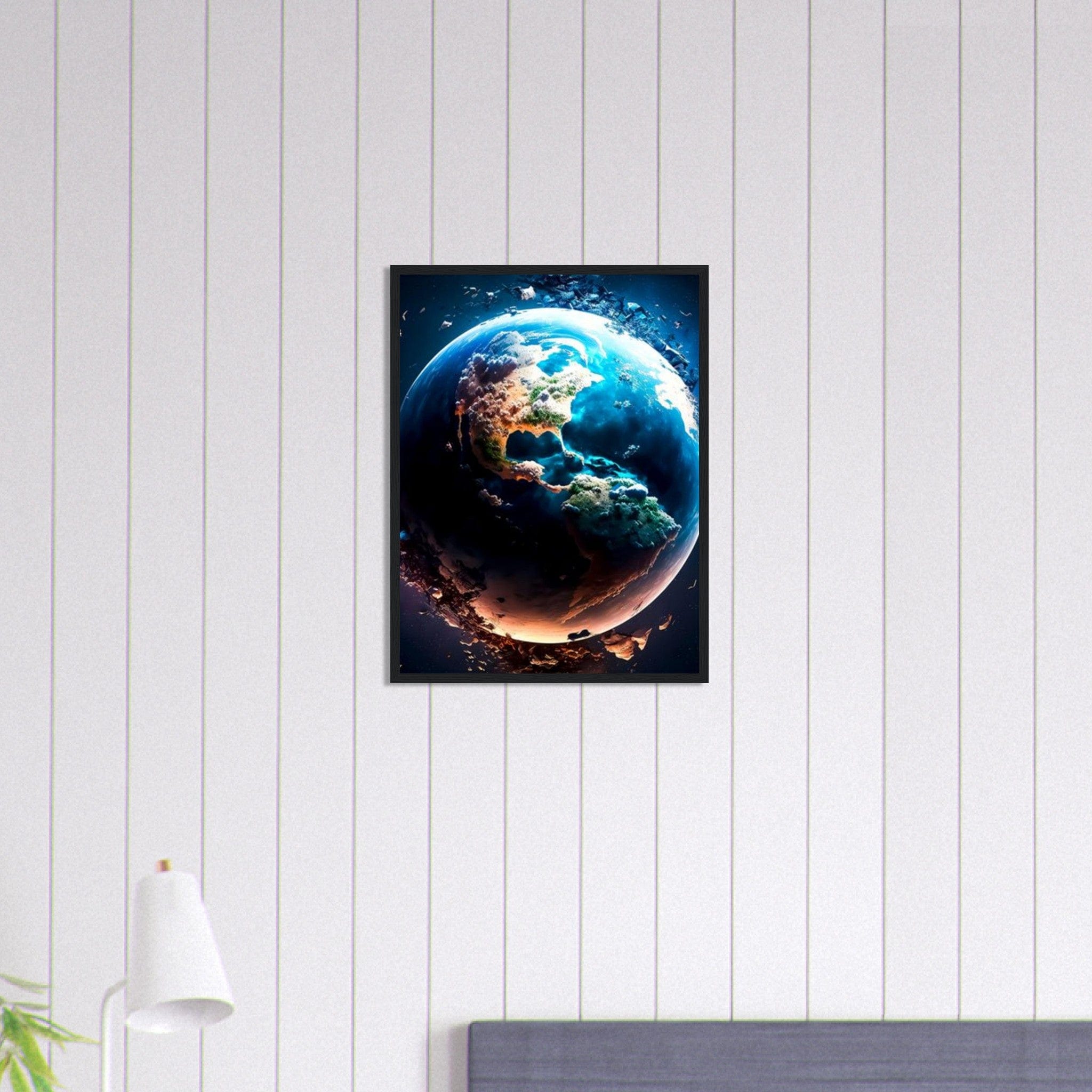 Canvanation Print Material 45x60 cm / 18x24″ Tableau Planete Cosmos Enchanté