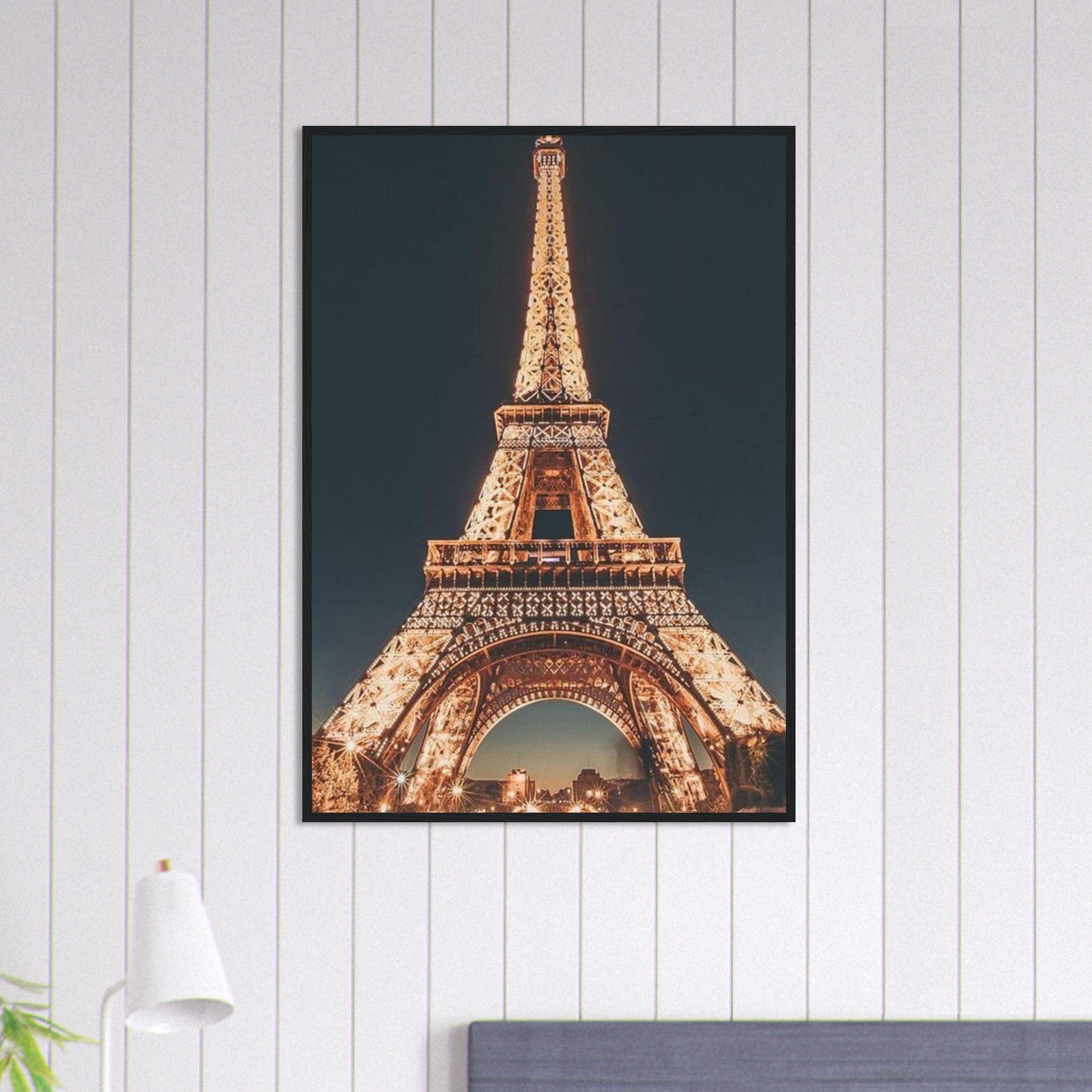 Canvanation Print Material 70x100 cm / 28x40″ Tableau Paris Tour Eiffel Lumière