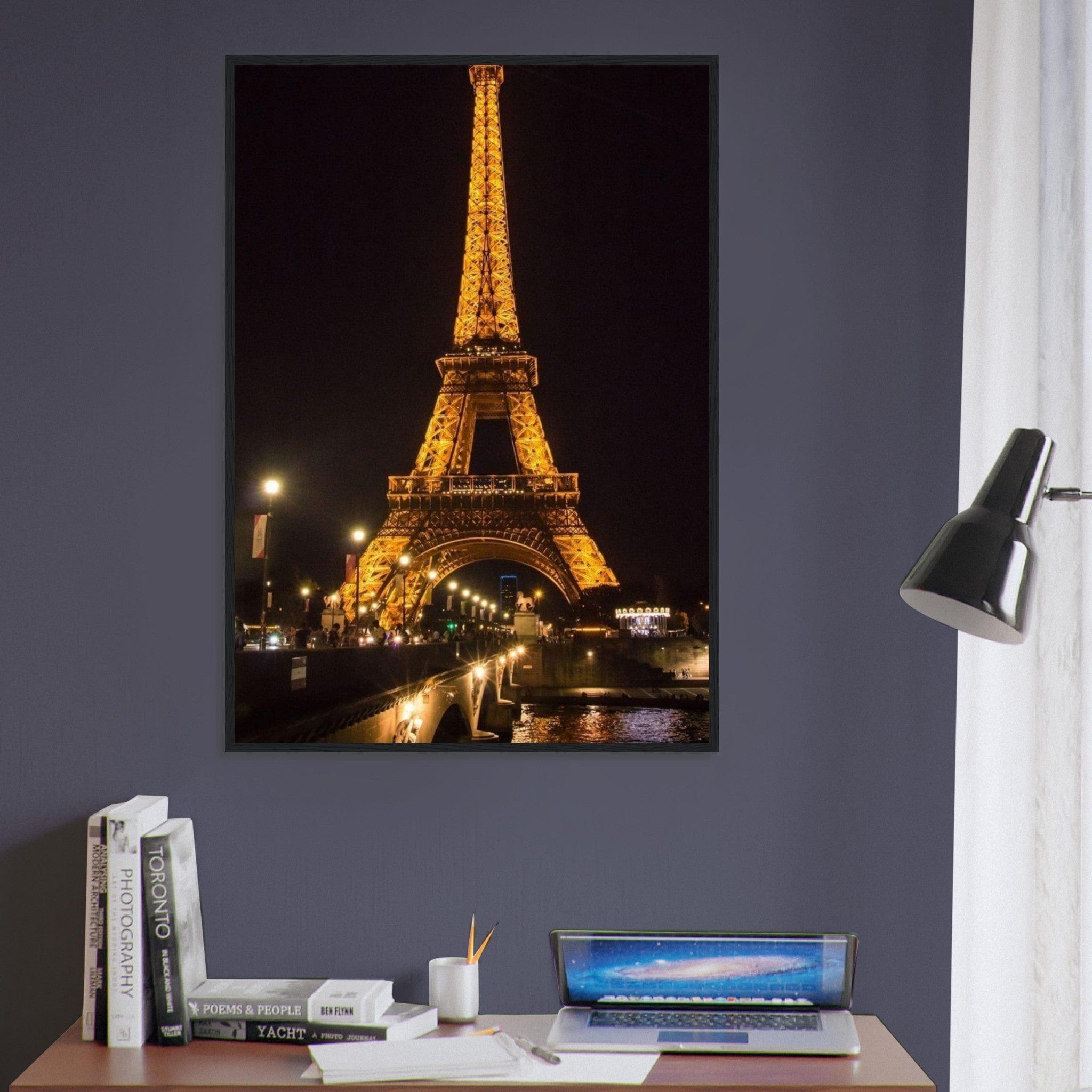 Canvanation Print Material Tableau Paris Tour Eiffel De Nuit