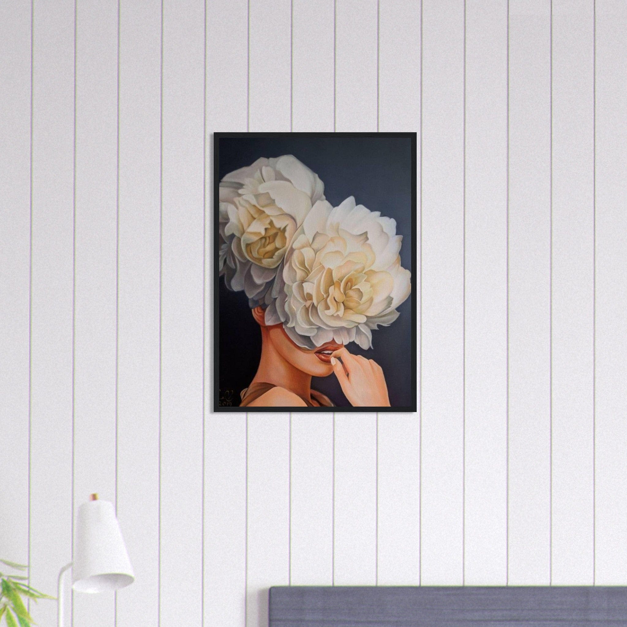 Canvanation Print Material 50x70 cm / 20x28″ Tableau Femme Fleurs Cheveux : Rosée matinale