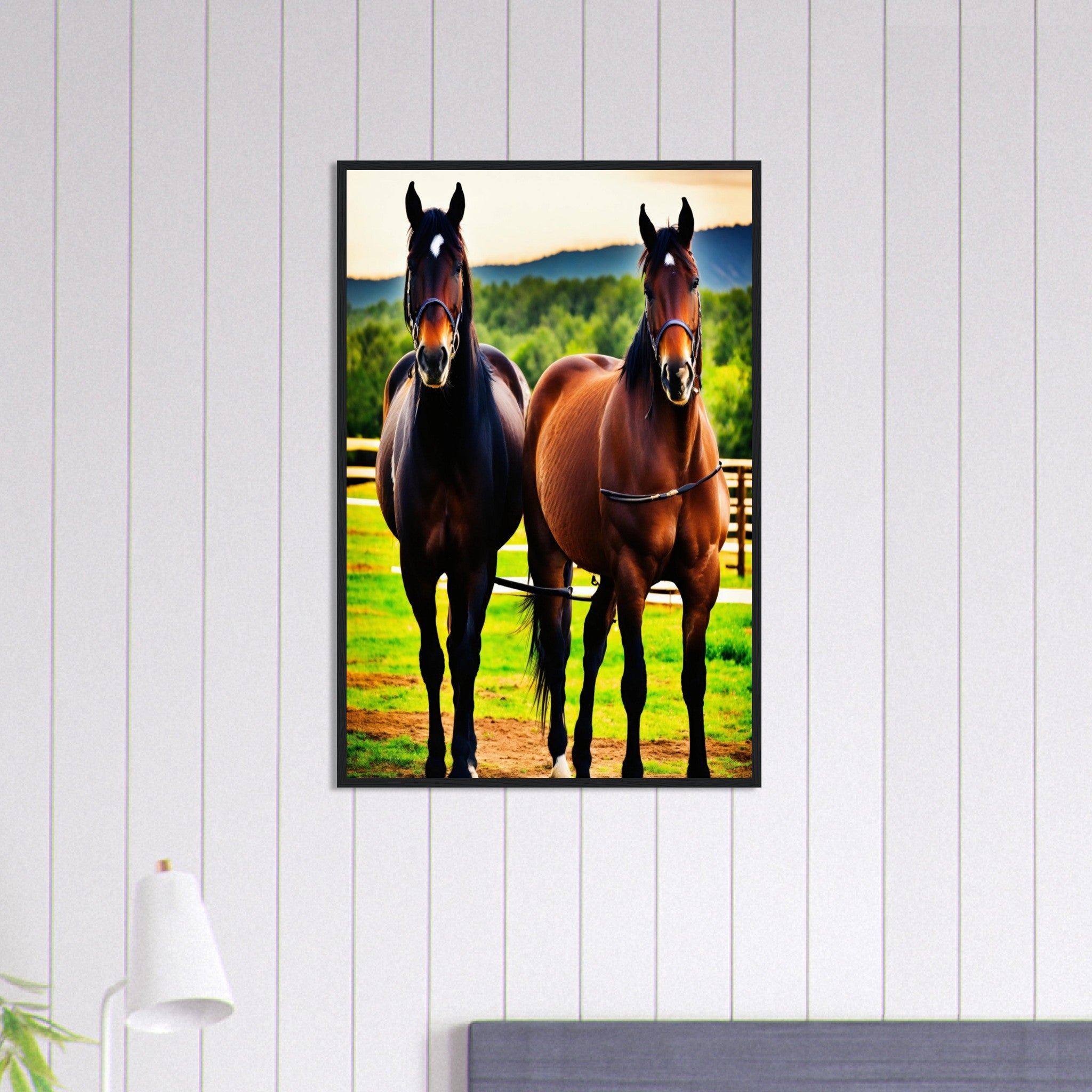 Canvanation Print Material 60x90 cm / 24x36″ Tableau Cheval Gracieux et Puissant