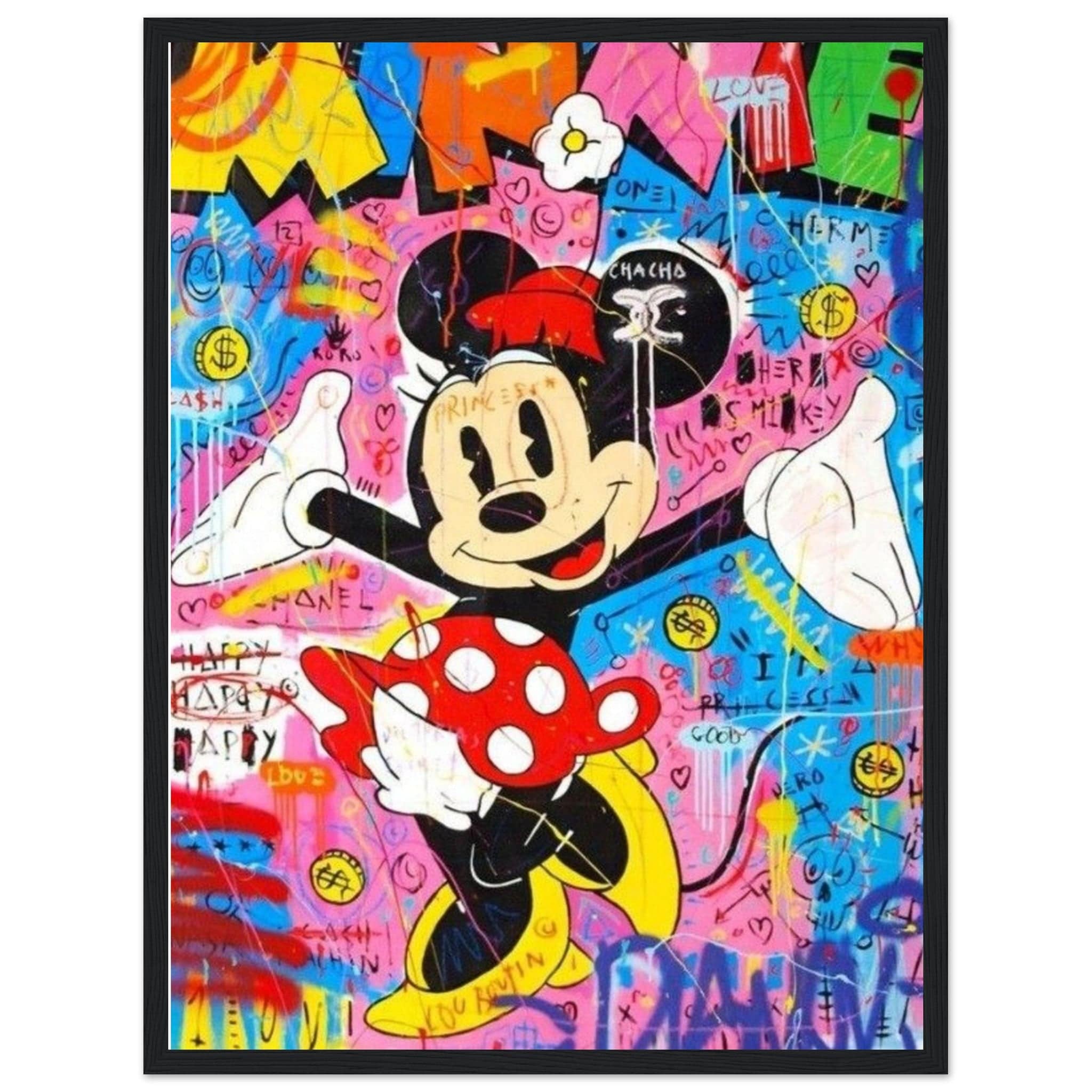 Gelato Print Material 45x60 cm / 18x24″ Tableau Minnie Street Art