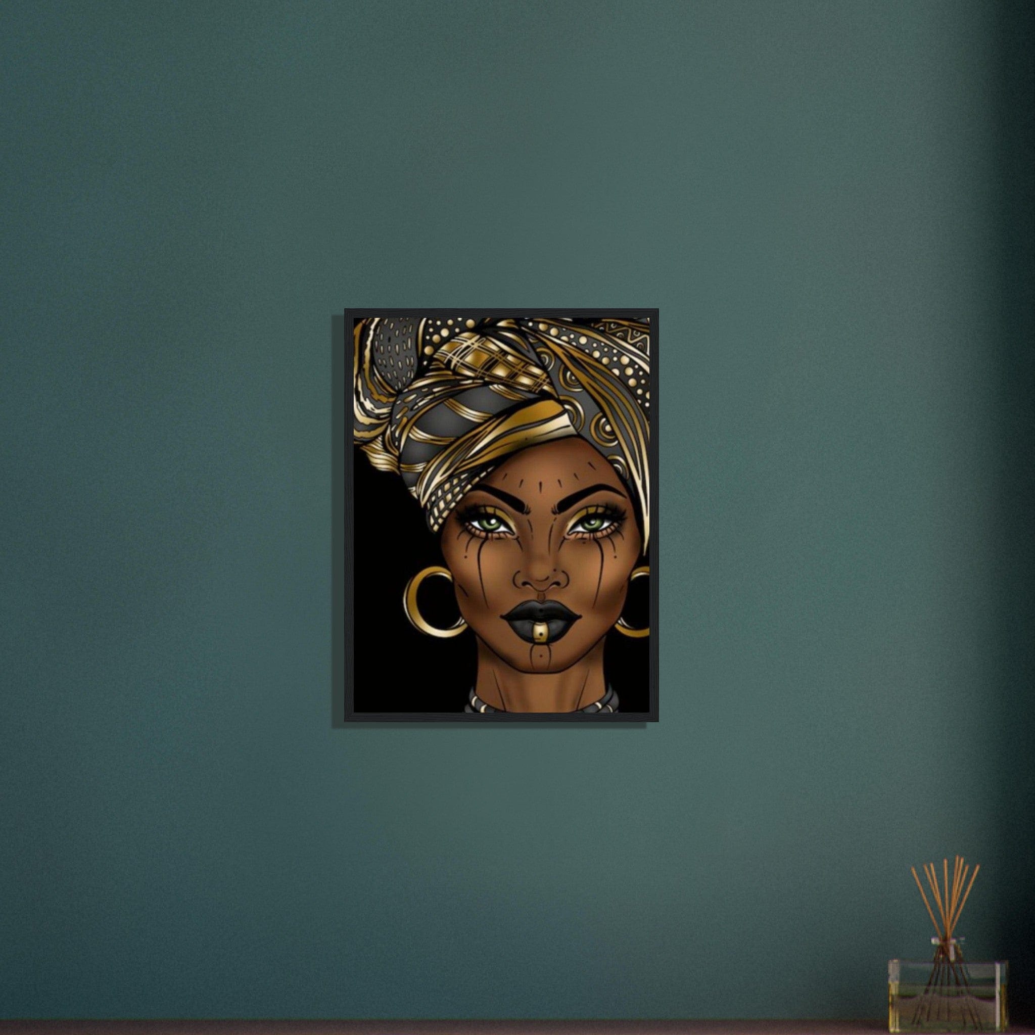 Canvanation Print Material Portrait Africaine Peinture