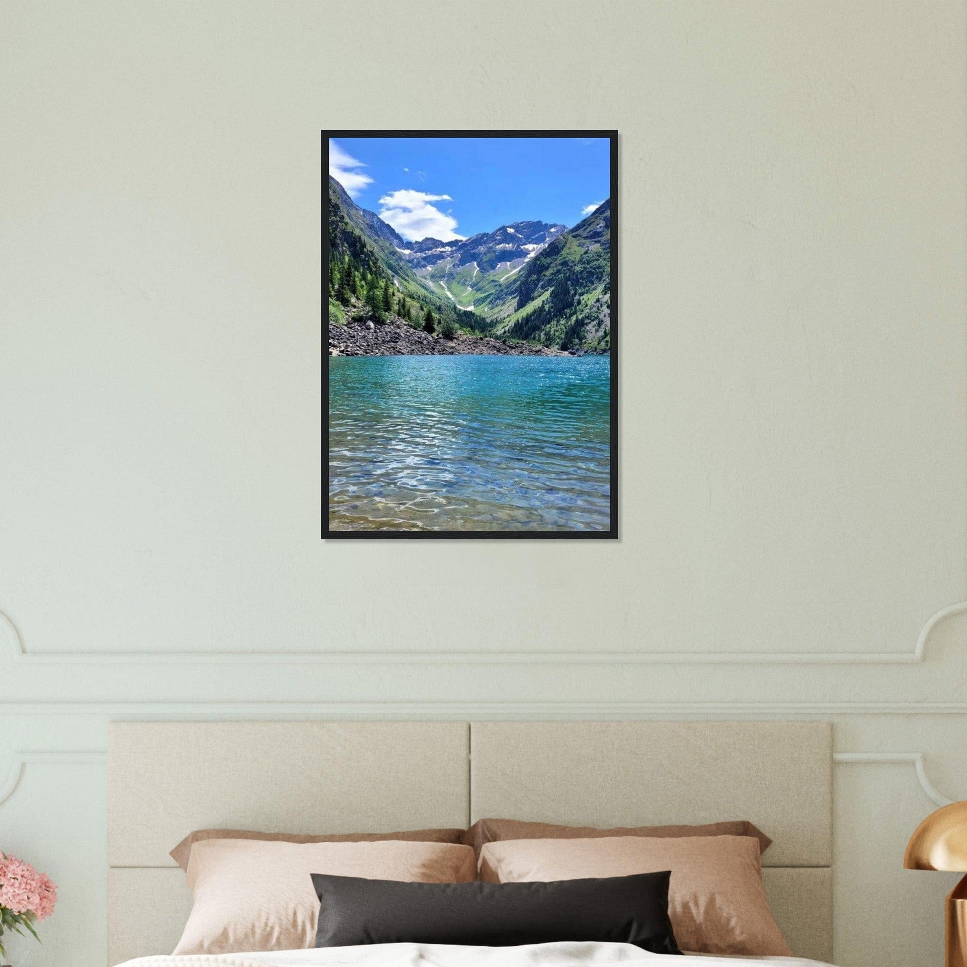 Tableau Montagne Lac Moderne Canvanation