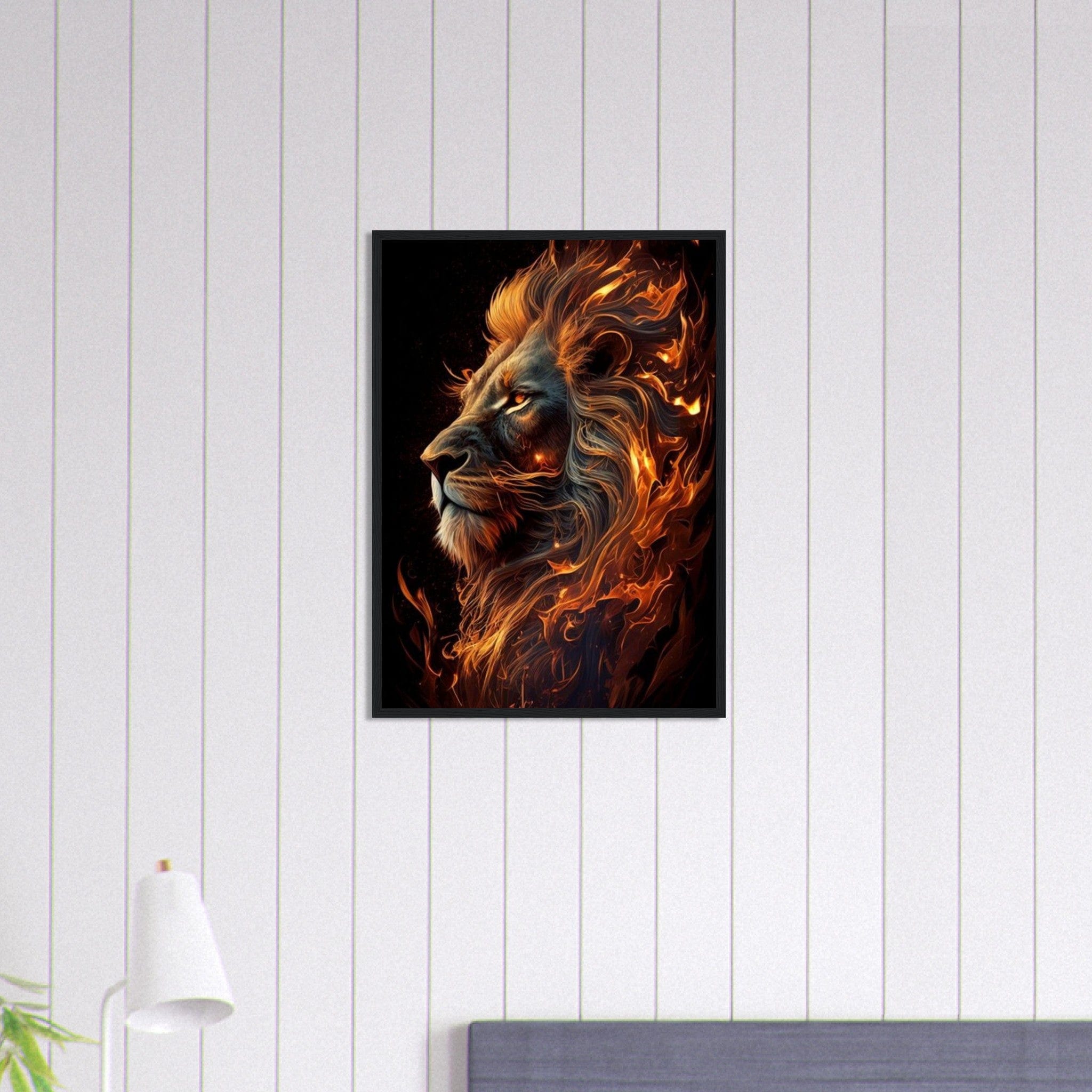 Canvanation Print Material 50x70 cm / 20x28″ Grand Tableau Lion Feu