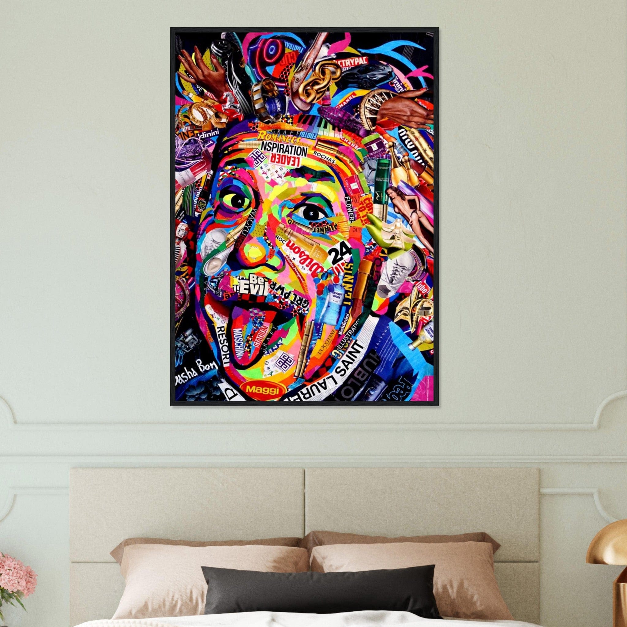 Canvanation Print Material 70x100 cm / 28x40″ Tableau Einstein Street Art