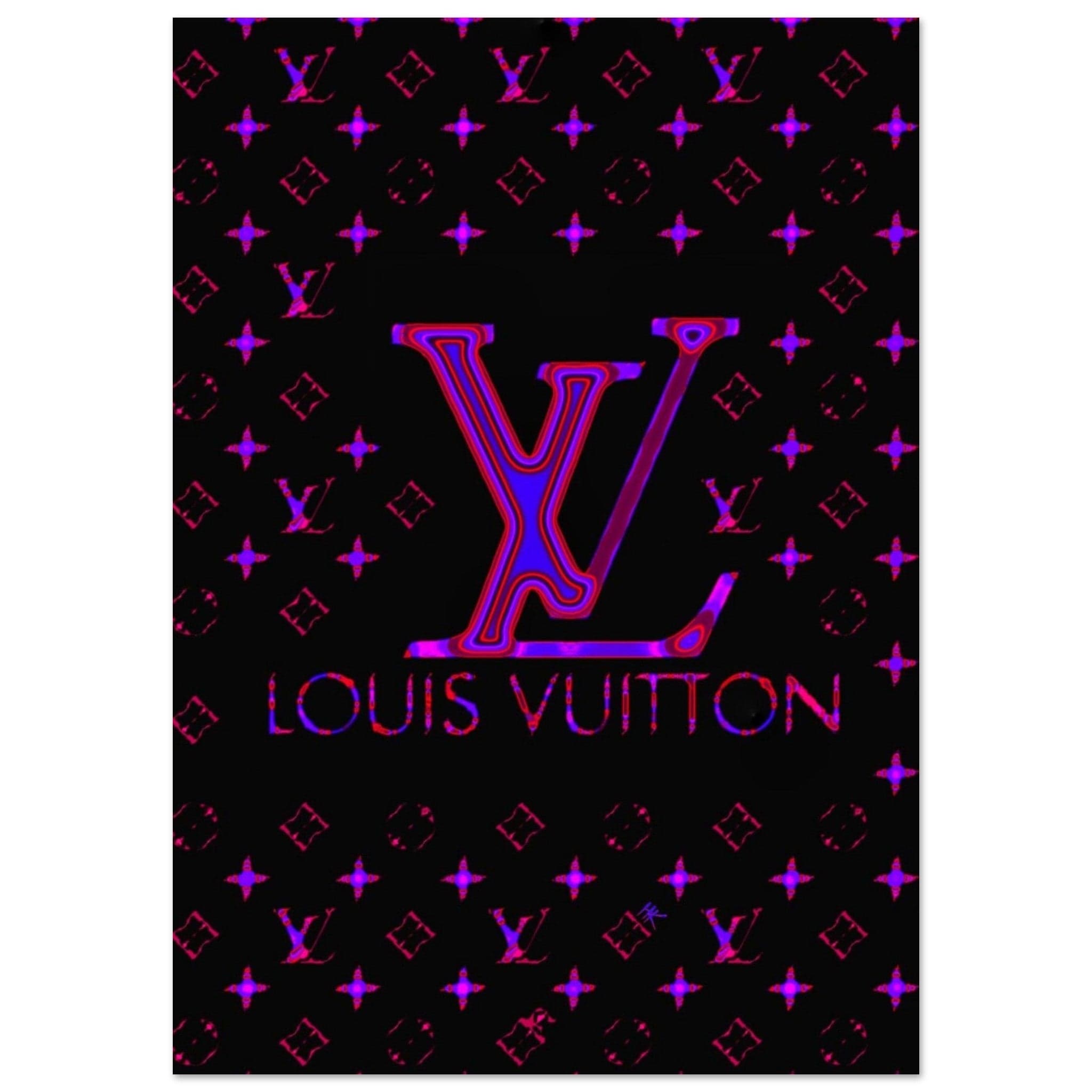 Gelato Print Material A1 (59.4 x 84.1  cm) Affiche Louis Vuitton Violet