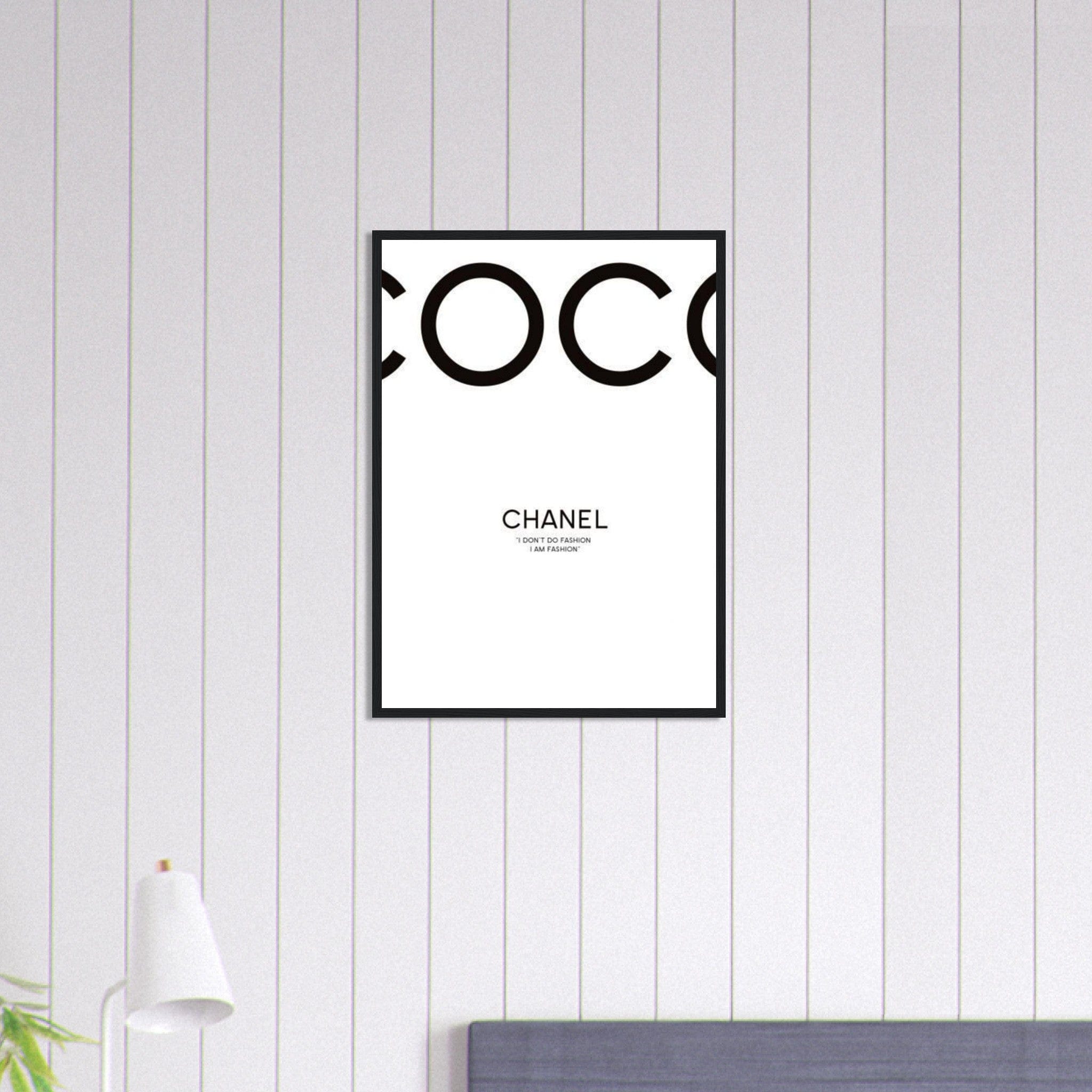 Tableau Chanel Fond blanc Canvanation