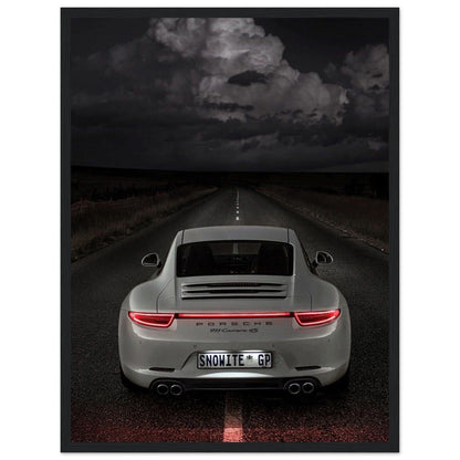 Tableau Porsche Blanc - Canvanation