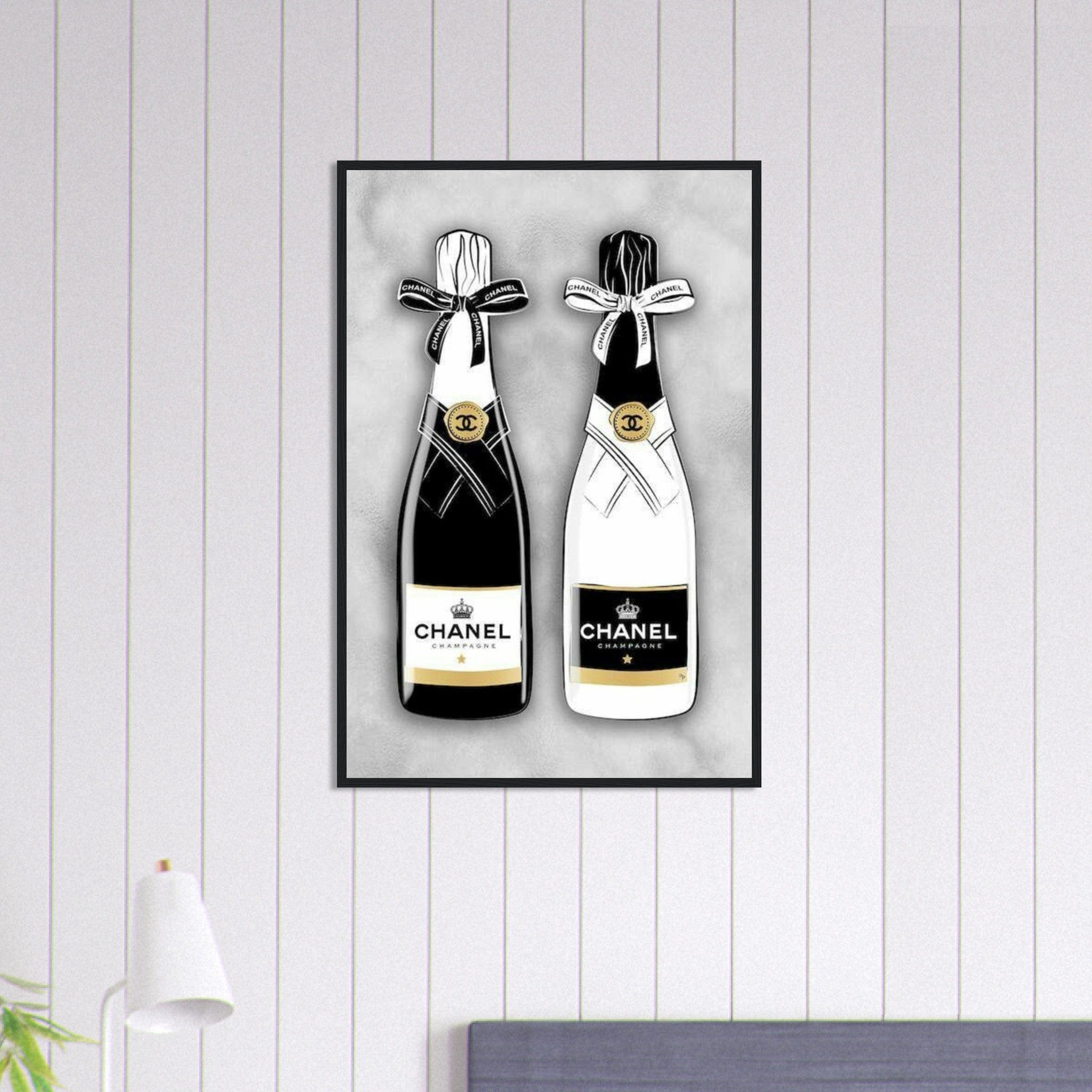 Canvanation Print Material 60x90 cm / 24x36″ Tableau Pop Art Luxe Champagne Chanel