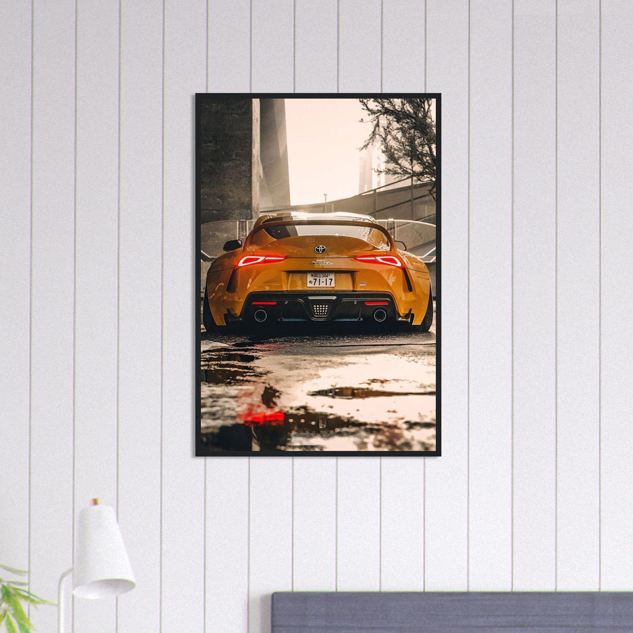 Canvanation Print Material 60x90 cm / 24x36″ Tableau Voiture Supra Cupra De Dos