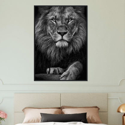 Tableau Lion Noir Et Blanc