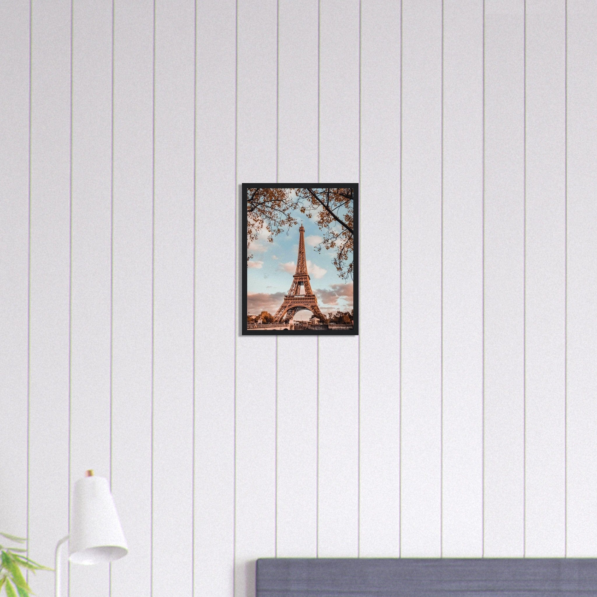 Canvanation Print Material 30x40 cm / 12x16″ Tableau Paris Tour Eiffel Vue De Loin