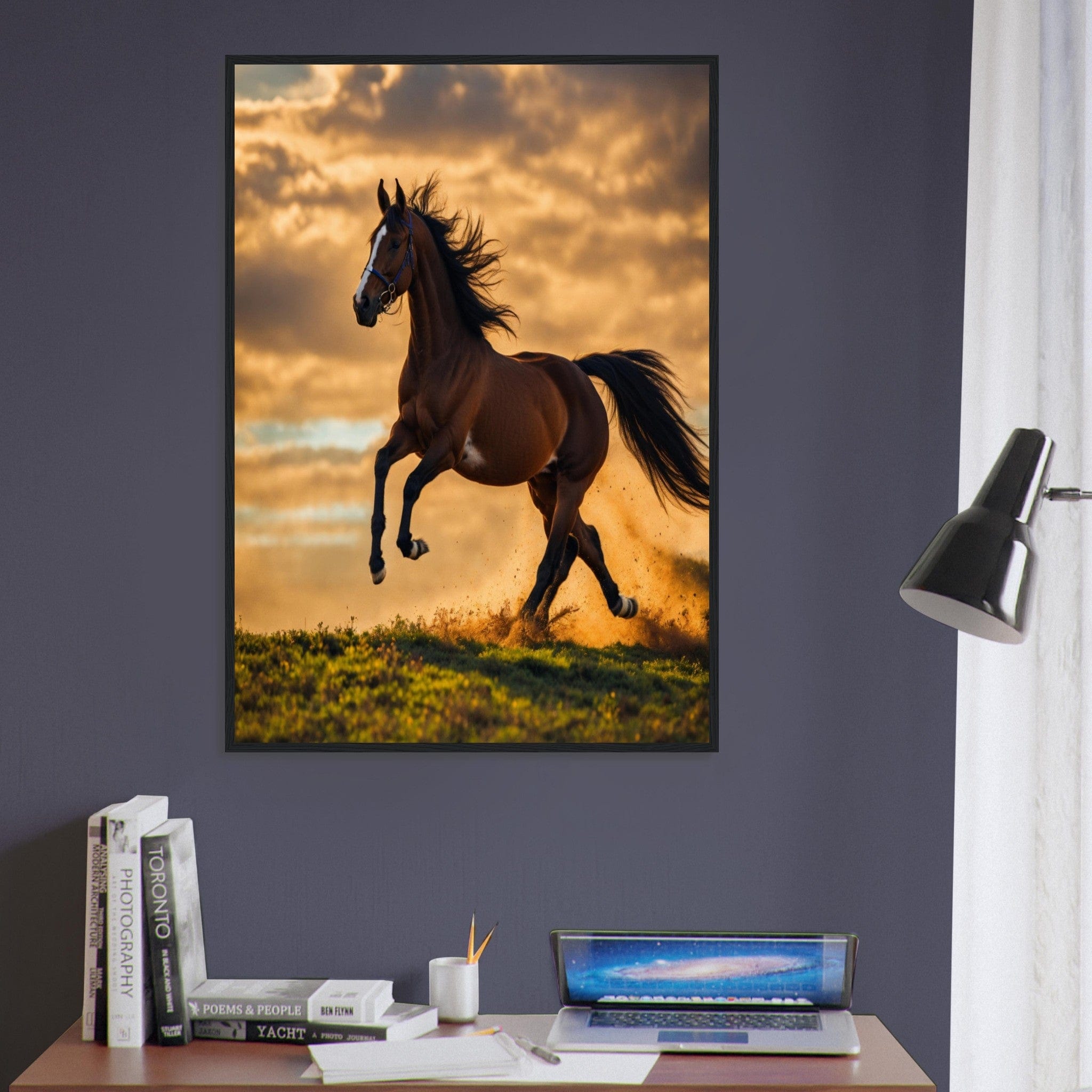 Canvanation Print Material Tableau Cheval De Feu