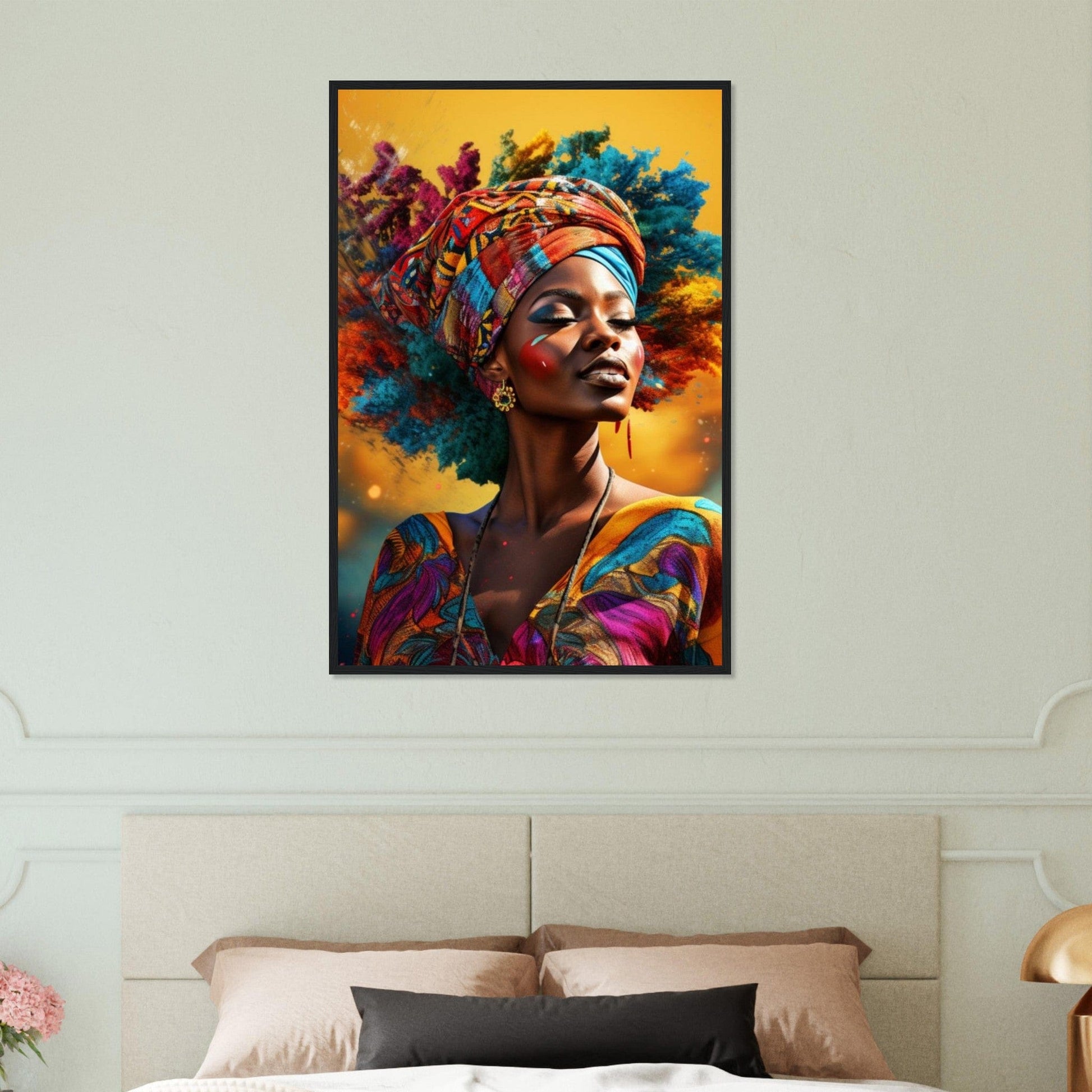 Peinture Femme Afro Canvanation