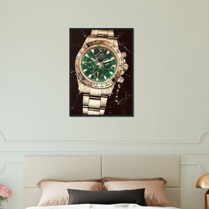 Tableau Marque De Luxe Rolex Green Canvanation