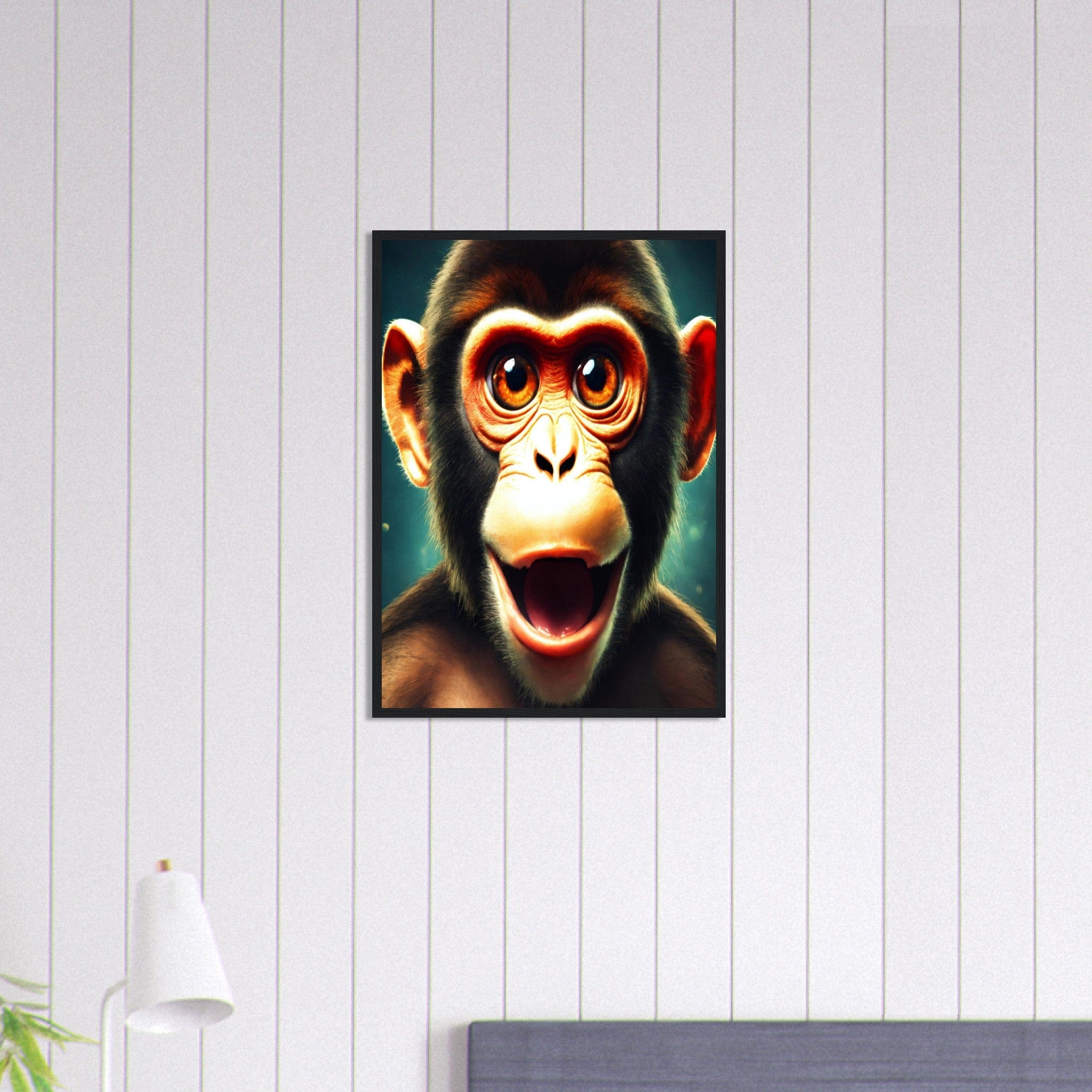 Canvanation Print Material 50x70 cm / 20x28″ Tableau Singe Dans les Yeux du Singe