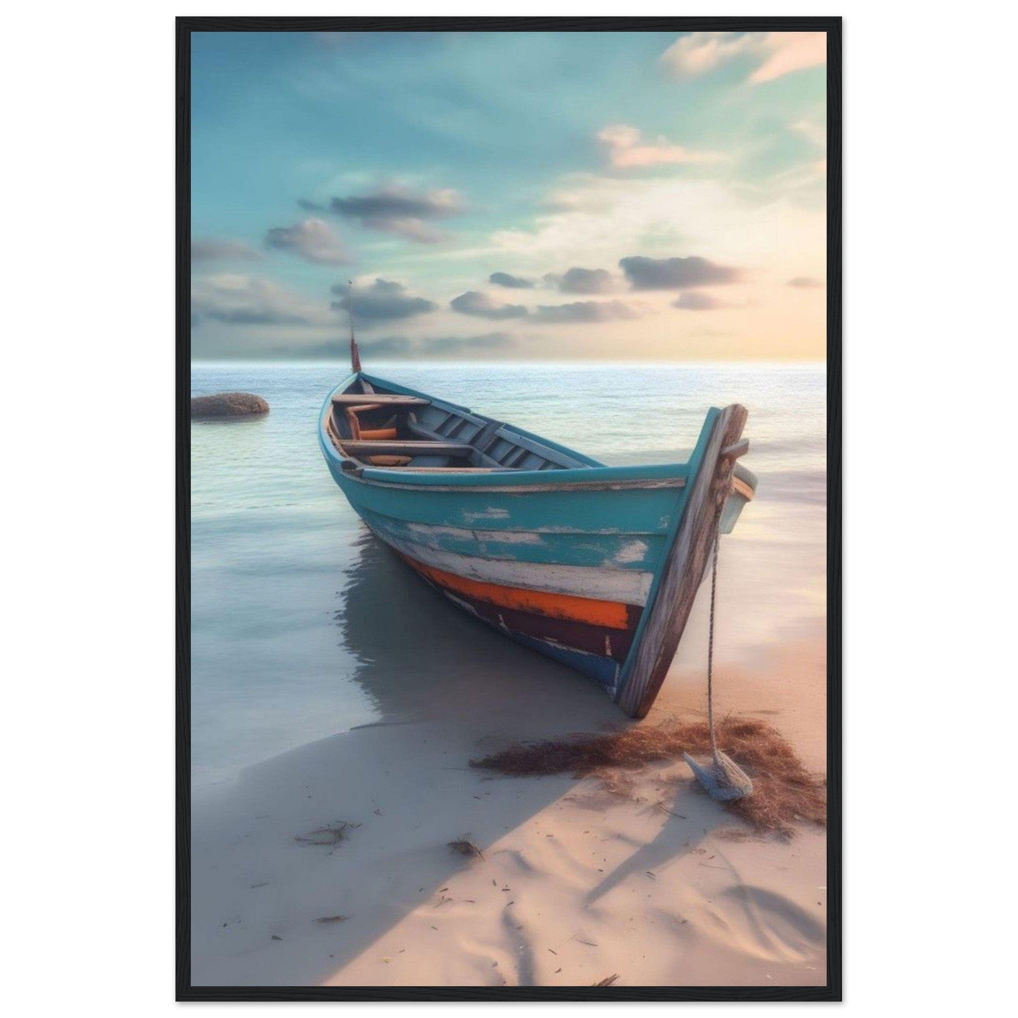 Tableau Peinture Bateau - Canvanation