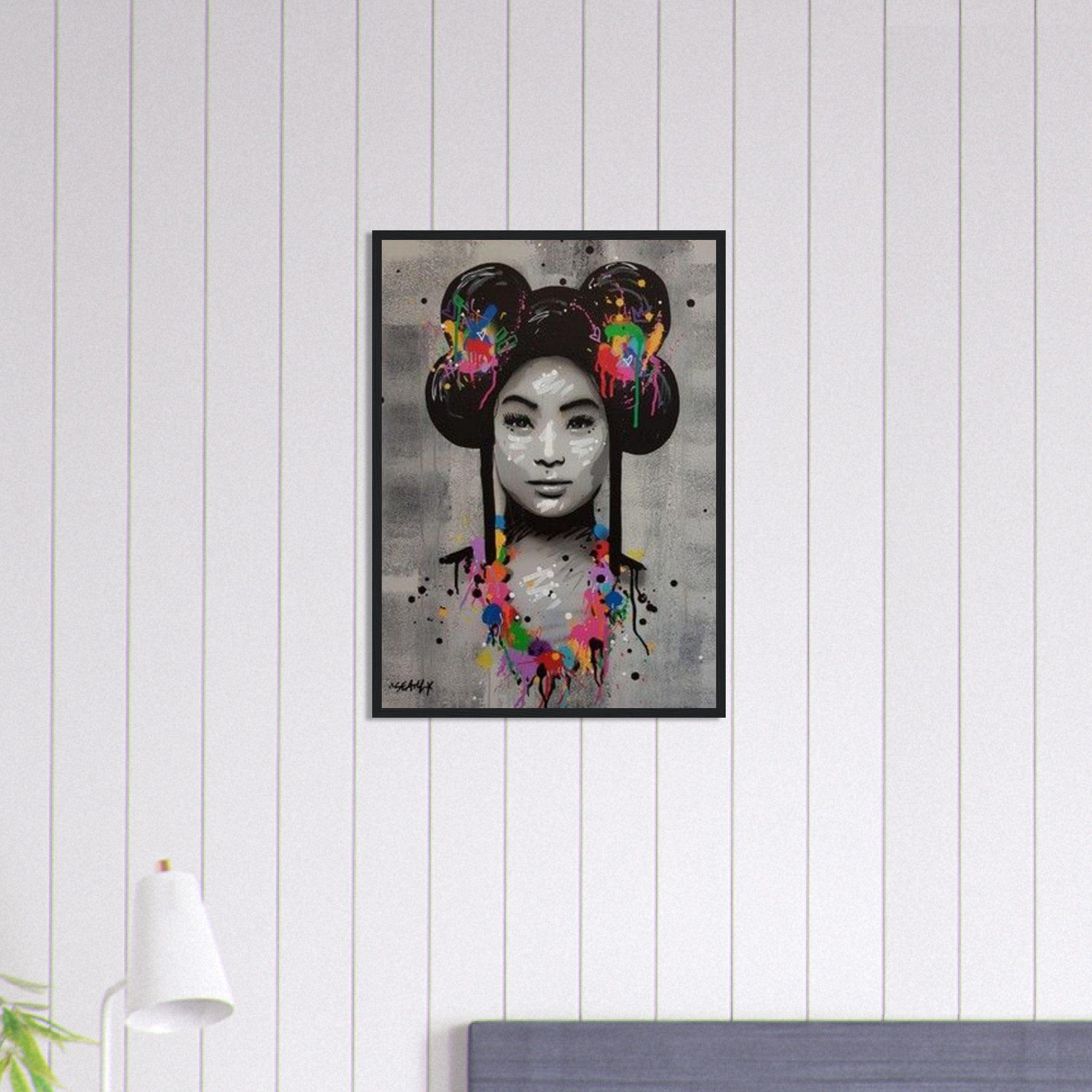 Canvanation Print Material 50x70 cm / 20x28″ Tableau Geisha Graffiti