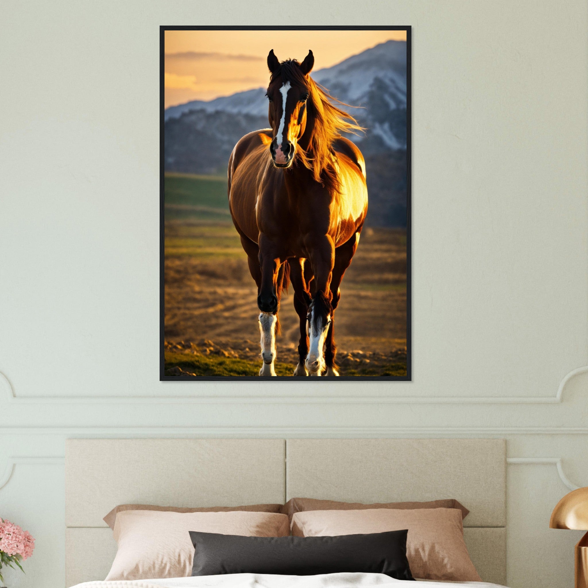 Canvanation Print Material Tableau Cheval Puissant