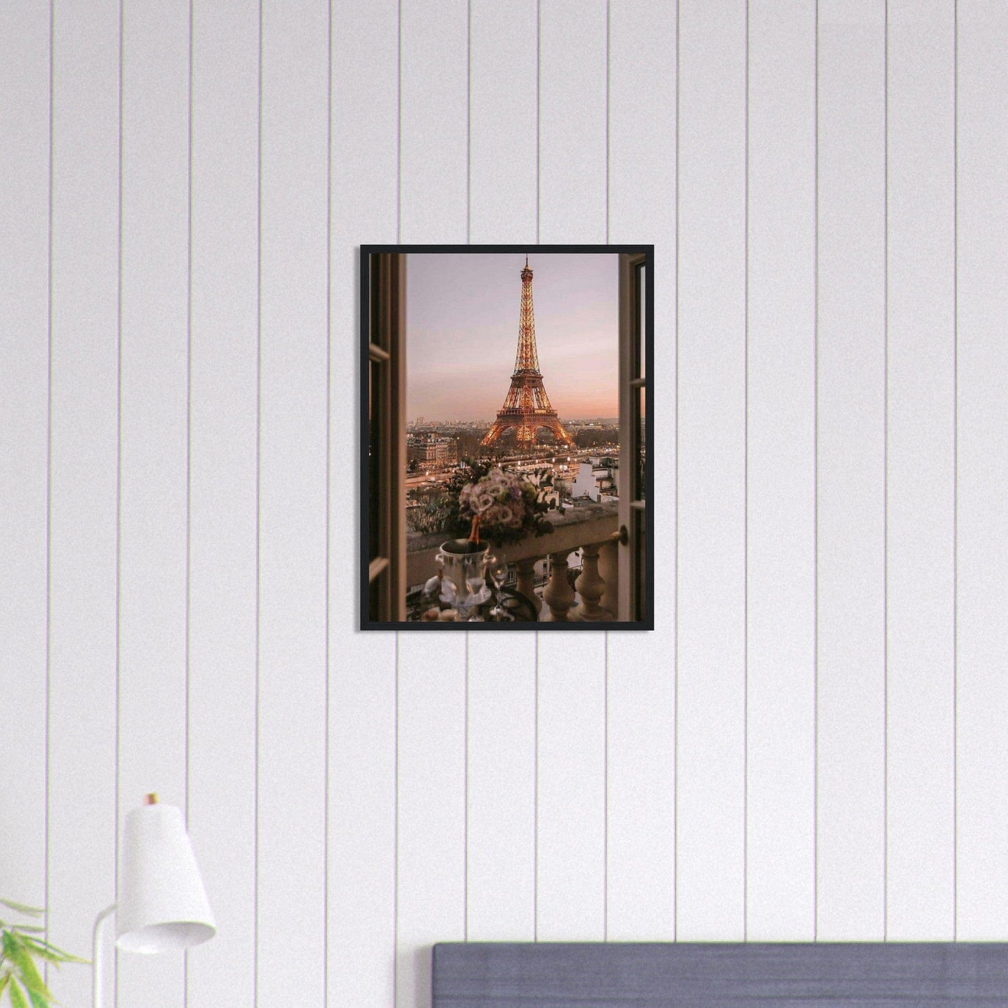 Tableau Tour Eiffel Paris Vue Chambre Canvanation