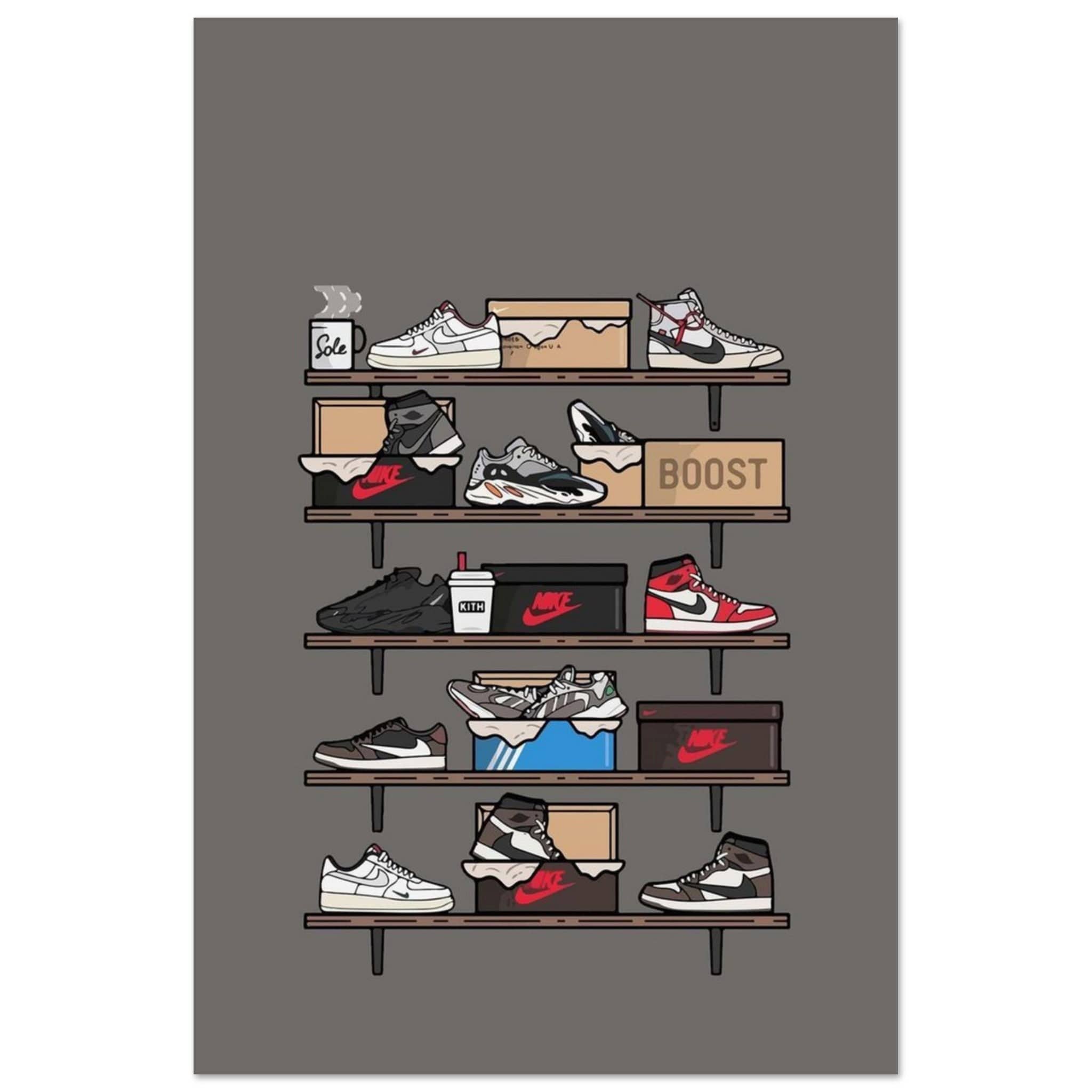 Gelato Print Material 60x90 cm / 24x36″ Poster Sneaker Nike