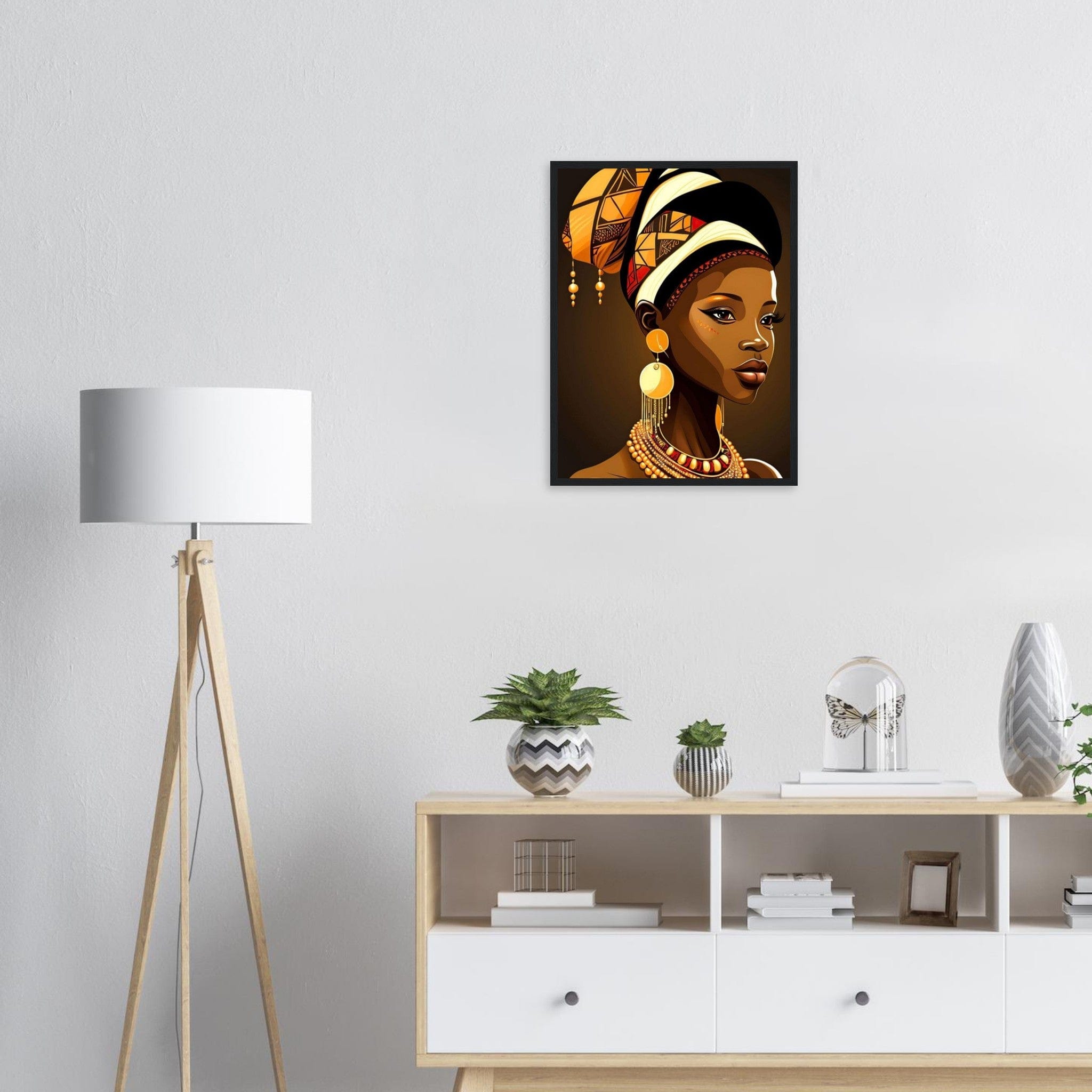 Peinture Femme Afro Canvanation