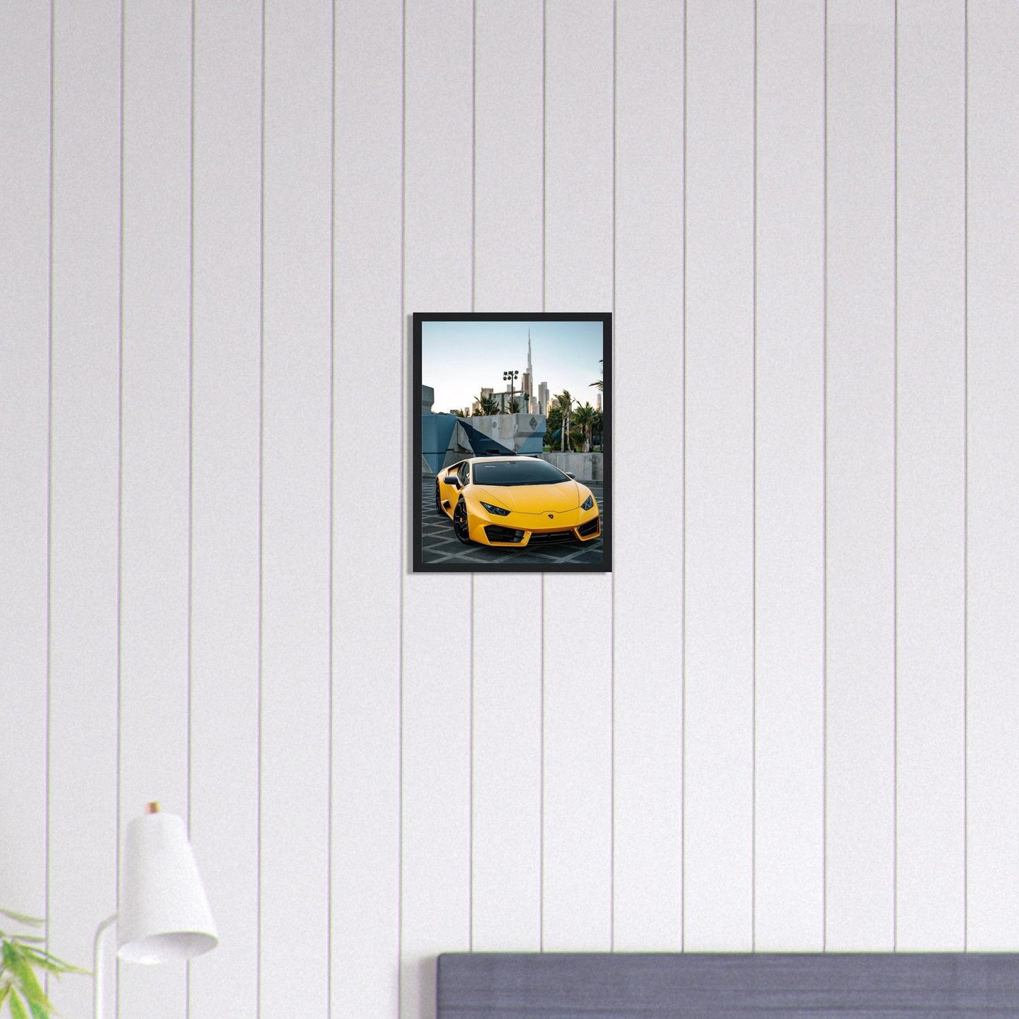 Tableau Voiture Lamborghini Jaune Canvanation